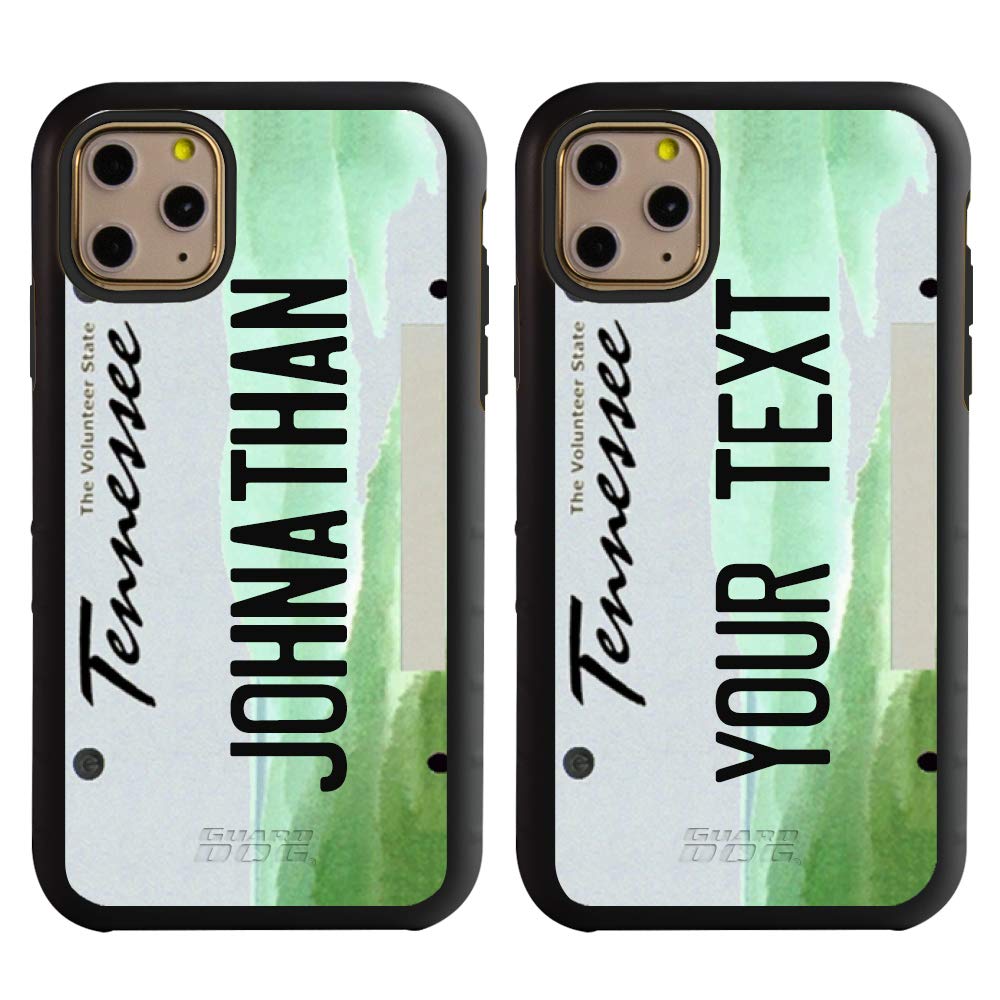 Military Grade Rugged iPhone 11 Pro Max Case - Shockproof Two-Piece Protective Cover with Custom License Plate Design - Perfect for Outdoor Adventures, Construction Work & Everyday Protection