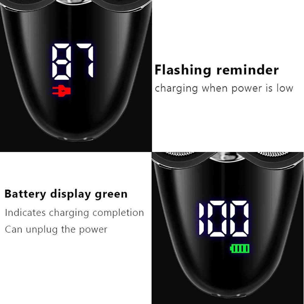 5-in-1 Electric Head Shaver for Men - Bald Shaving Machine with Facial & Body Grooming Kit, Beard Trimmer & LCD Display | Perfect for Travel, Home Use & Professional Grooming