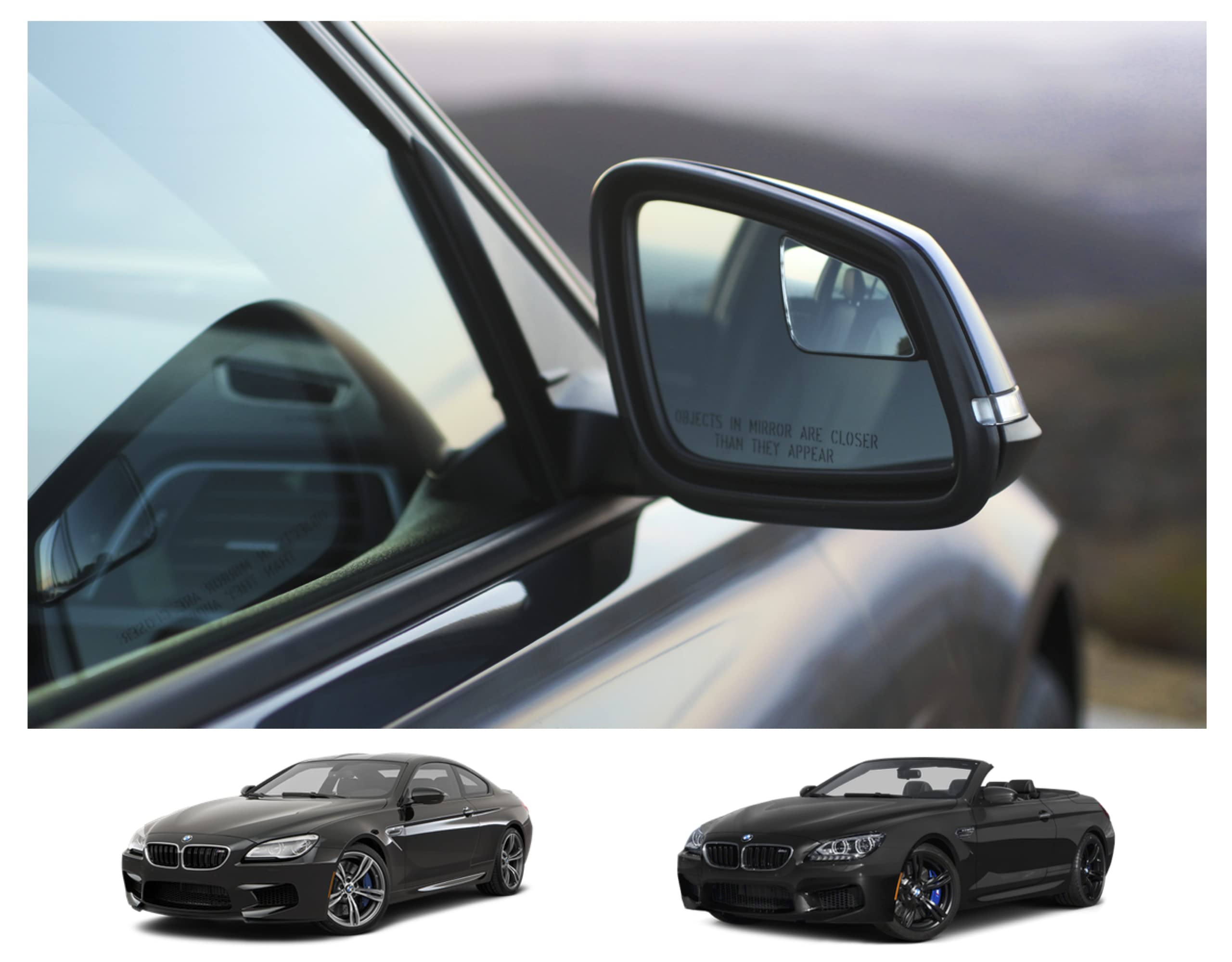 BMW M6 Coupe Blind Spot Mirrors - Wide Angle Extended View Side Mirrors for Enhanced Safety & Parking Assistance | Perfect for Highway Driving & Tight Parking Spaces