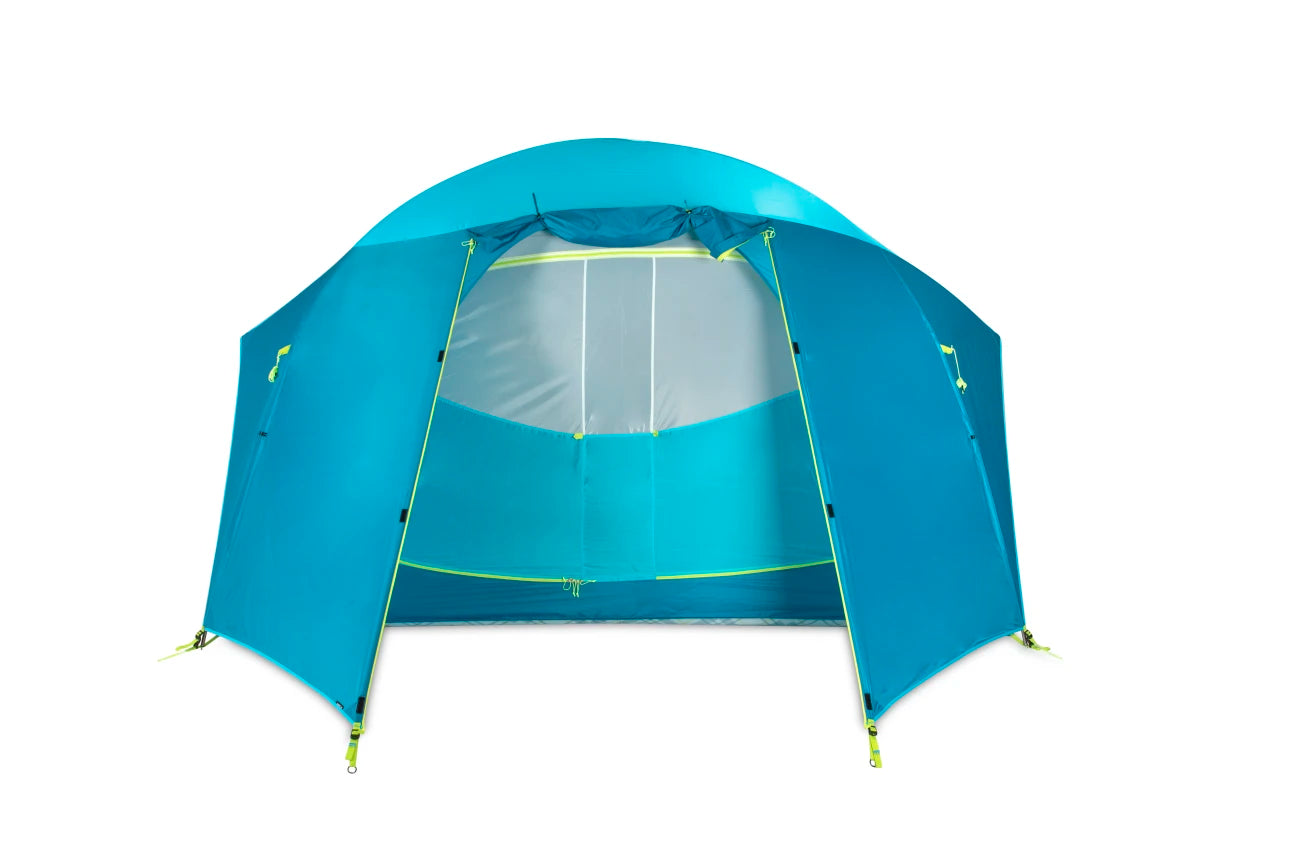 Aurora 6P High-Rise Camping Tent - 6 Person Waterproof Family Dome Tent with Rainfly - Perfect for Backpacking, Hiking & Outdoor Adventures