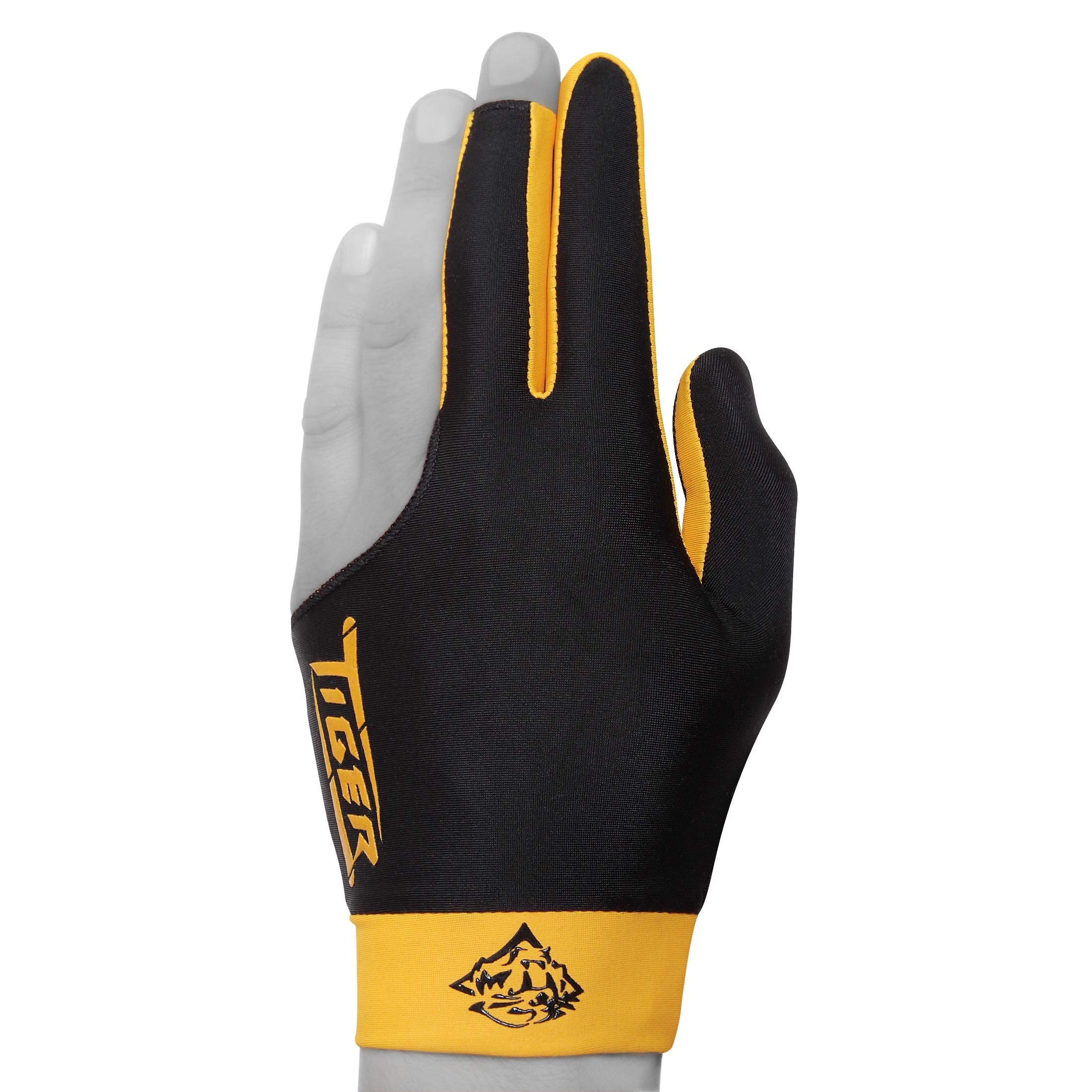 TIGER Billiard Glove for Left Hand - Medium Size Pool Gloves for Snooker & 8/9 Ball Players - Perfect for Professional Cue Sports & Smooth Stroke Control