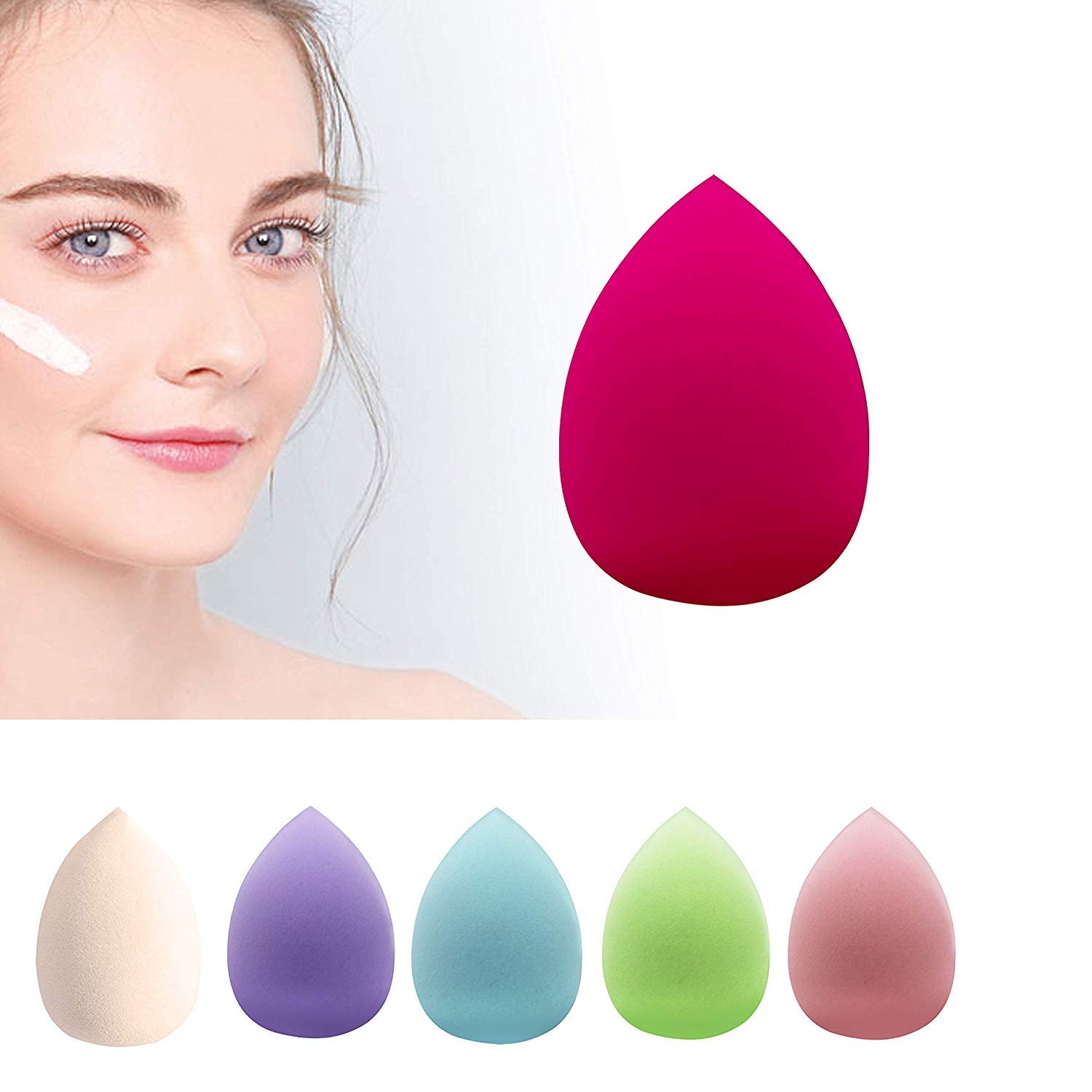 Lukzer 10-Piece Soft Makeup Brush Set with 1 Free Blending Sponge - Professional Pink Cosmetic Brushes for Foundation, Eyeshadow & Contouring - Perfect Travel Makeup Kit for On-The-Go Beauty