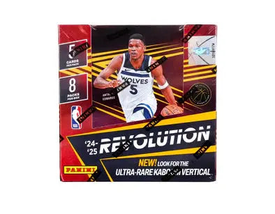 2024 Panini Revolution Basketball Hobby Box - 25 Cards Pack | Collectible NBA Trading Cards for Fans & Investors | Perfect for Card Shows, Gifts, and Sports Memorabilia Collections