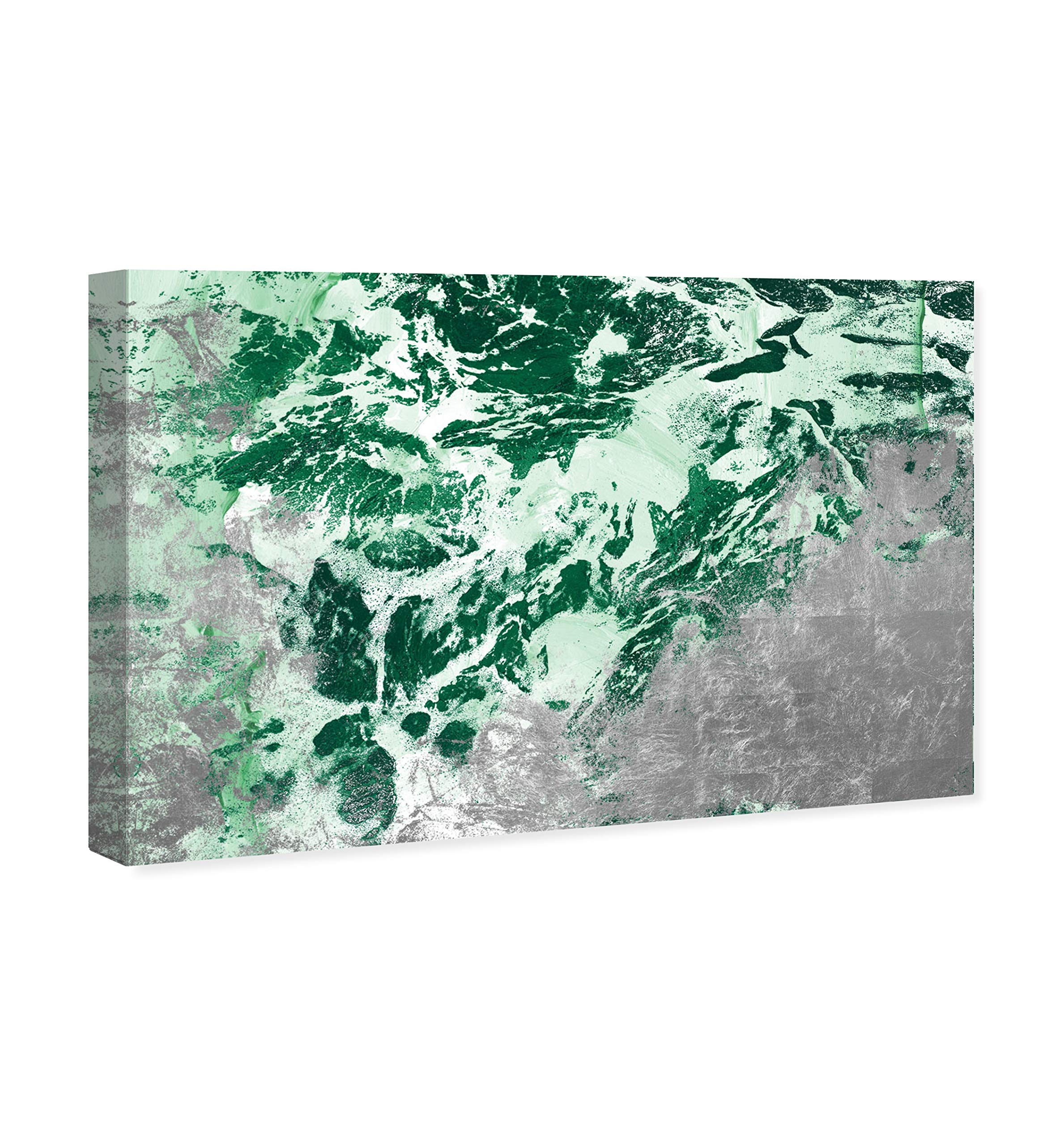 Abstract Wall Art Canvas Print 'Dreams of The Sea' - 36x24 Inch Coastal Home Decor in Green & Gray | Perfect for Living Room, Bedroom or Office Wall Decor
