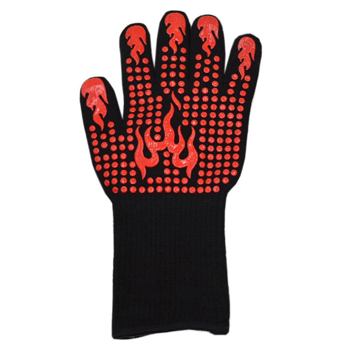 High Heat Resistant BBQ Gloves - Fireproof & Insulated Oven Mitts for Grilling (350-800°C) - Perfect for Outdoor Cooking, Smoking, and Kitchen Safety