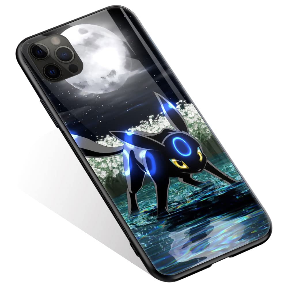 CARLOCA iPhone 12 Pro Case with Cartoon1608 Pattern - Shockproof Silicone TPU Bumper & Tempered Glass Back Cover - Protective Phone Case for iPhone 12/12 Pro (6.1 Inch) - Perfect for Daily Use, Travel and Outdoor Activities