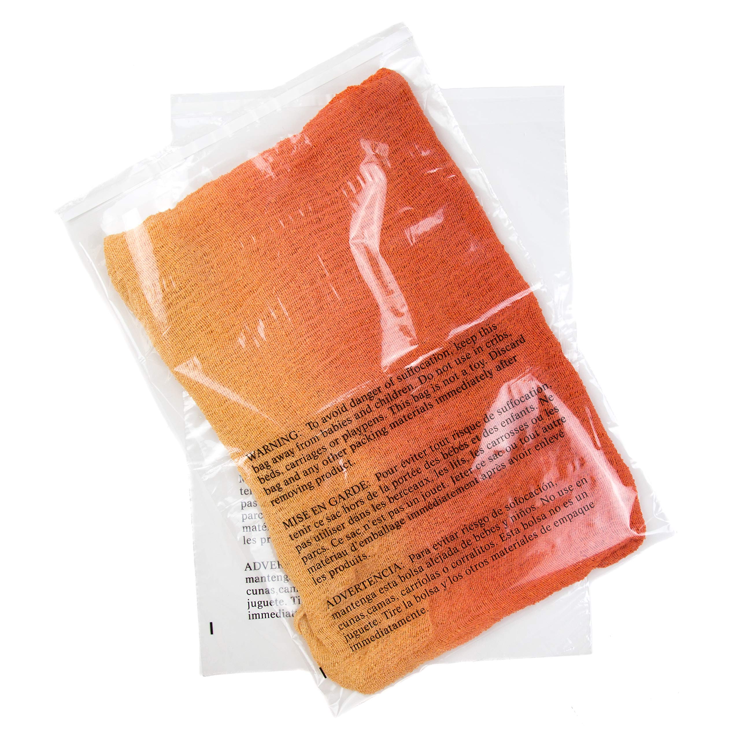 Extra Strong Clear Poly Bags 16x22 Inch with Suffocation Warning - 200 Pack for Retail Packaging, Storage & Shipping | Durable Plastic Bags for Clothes, Crafts & Merchandise Protection