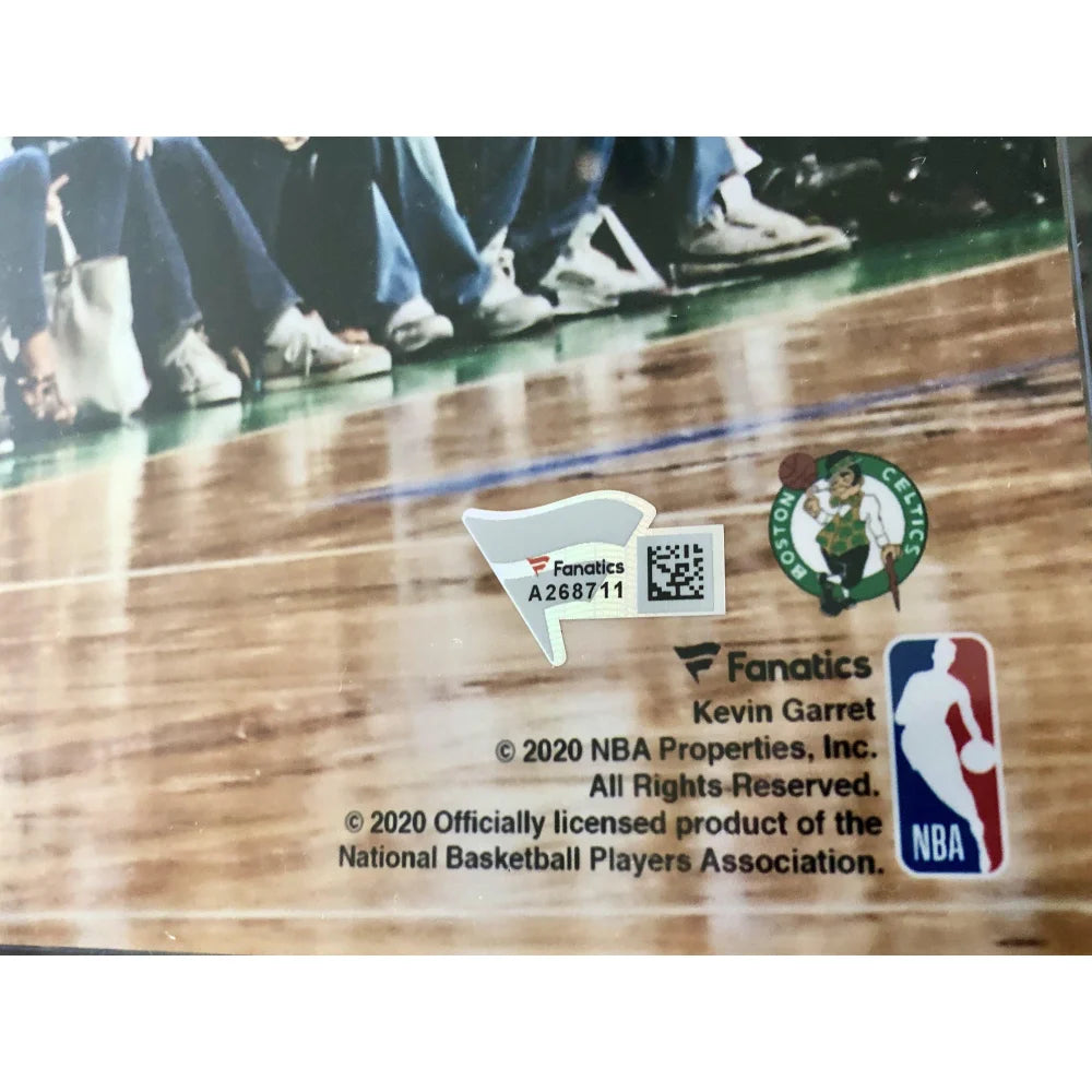Kevin Garnett Autographed Boston Celtics 16x20 Framed Photo with COA - Perfect for Sports Memorabilia Collectors & Celtics Fans