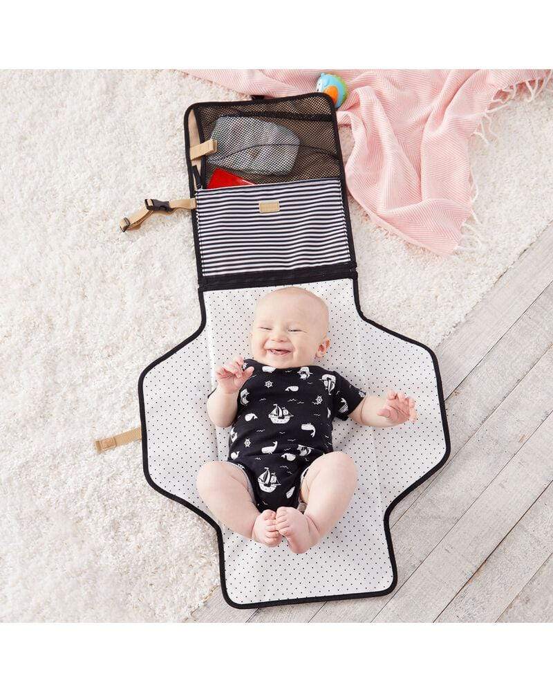 Skip Hop Pronto Portable Baby Changing Station - Compact, Waterproof & Travel-Friendly Diaper Changing Pad for On-the-Go Parents - Perfect for Nursery, Travel, Park & Public Restrooms