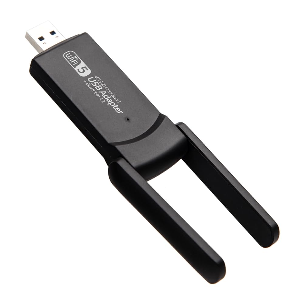 Hxhsgmeh Dual Band Wireless Network Card - Bluetooth 4.2 & WiFi 5G USB Adapter, Driver-Free Mini USB Dongle for PC/Laptop - Perfect for Online Gaming, Streaming & Remote Work