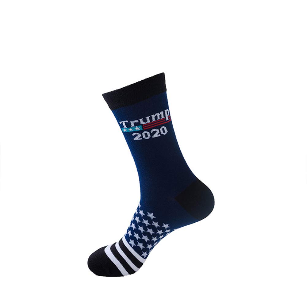 Trump 2020 Socks for Men & Women - Patriotic Keep America Great Novelty Socks - Combed Cotton Athletic Socks for Running, Sports & Political Events