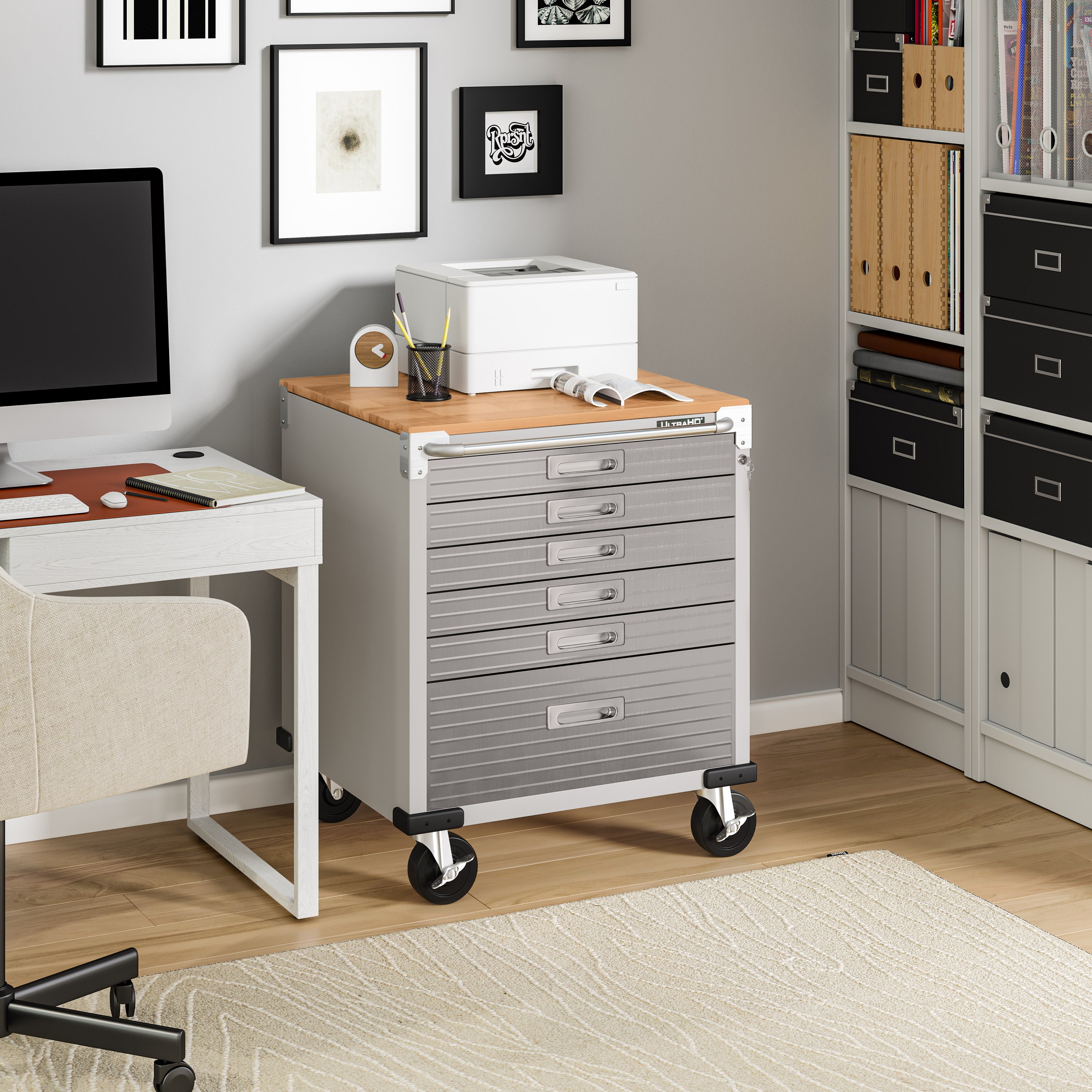 UltraHD® 6 Drawer Storage Cabinet - Premium Wooden Dresser for Bedroom, Living Room & Office Organization - Perfect for Clothes, Toys & Home Decor Storage