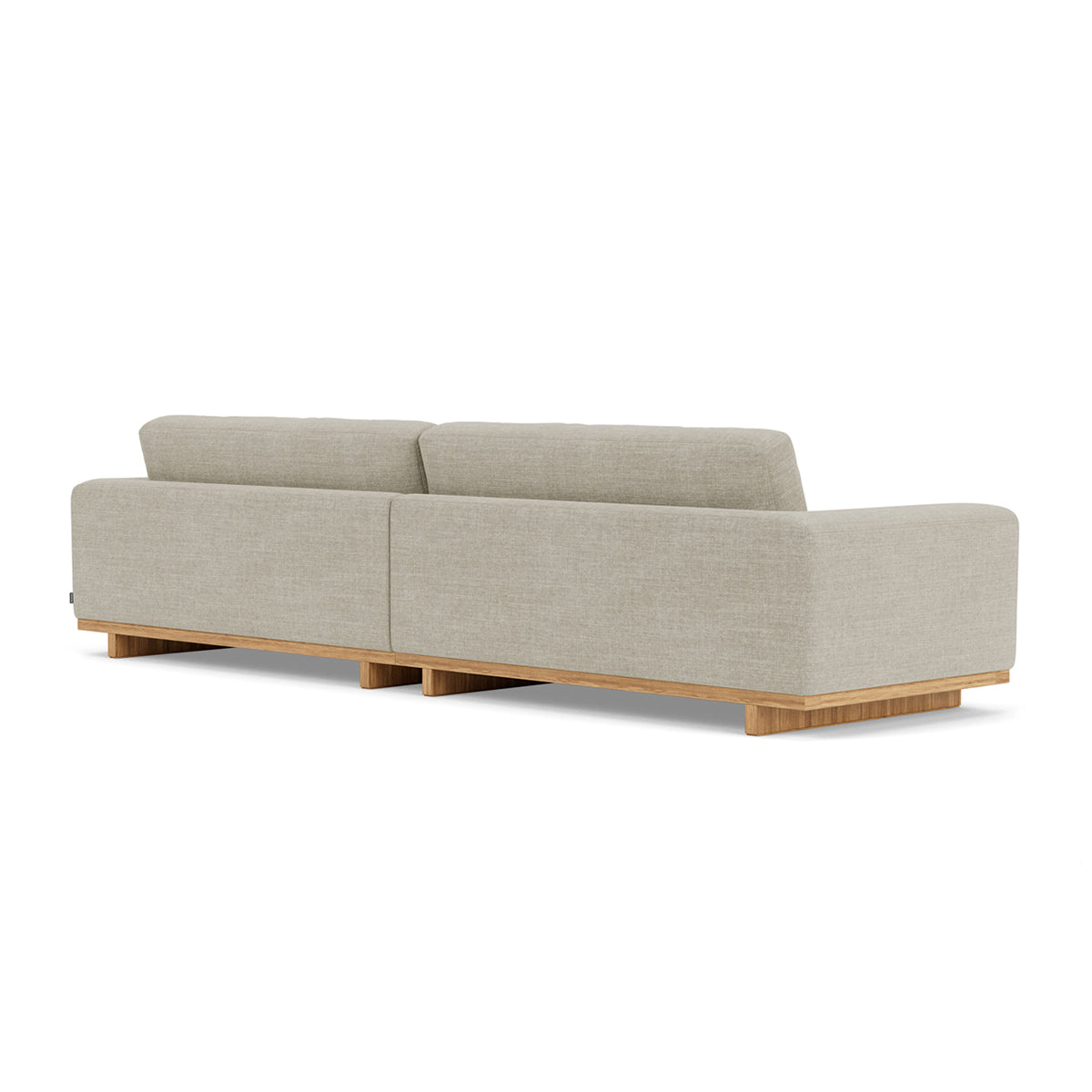 Aya Fabric 4-Seater Sofa - Modern Living Room Couch for Family & Guests | Comfortable Sectional Sofa for Home, Apartment, and Office Lounge