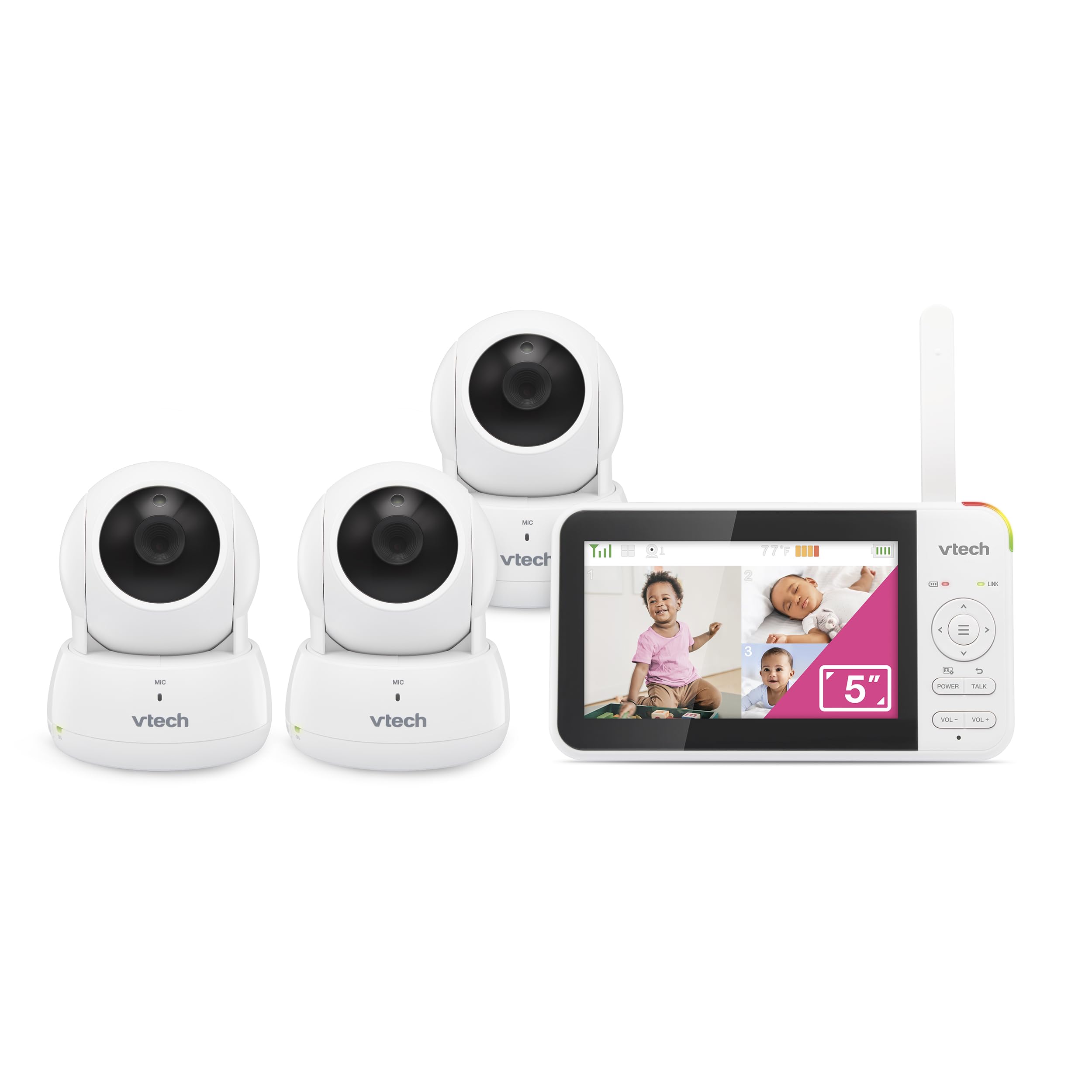 VTech VM924-3 Video Baby Monitor with 3 Cameras - 5