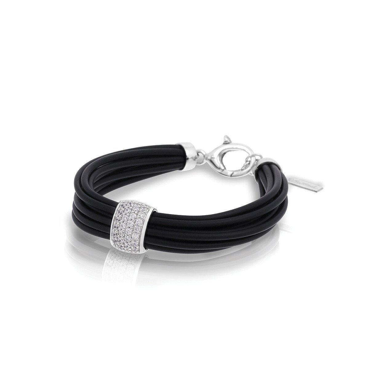 Adagio Black Bracelet for Women - Elegant Adjustable Leather Wristband for Casual & Formal Wear | Perfect Gift for Her