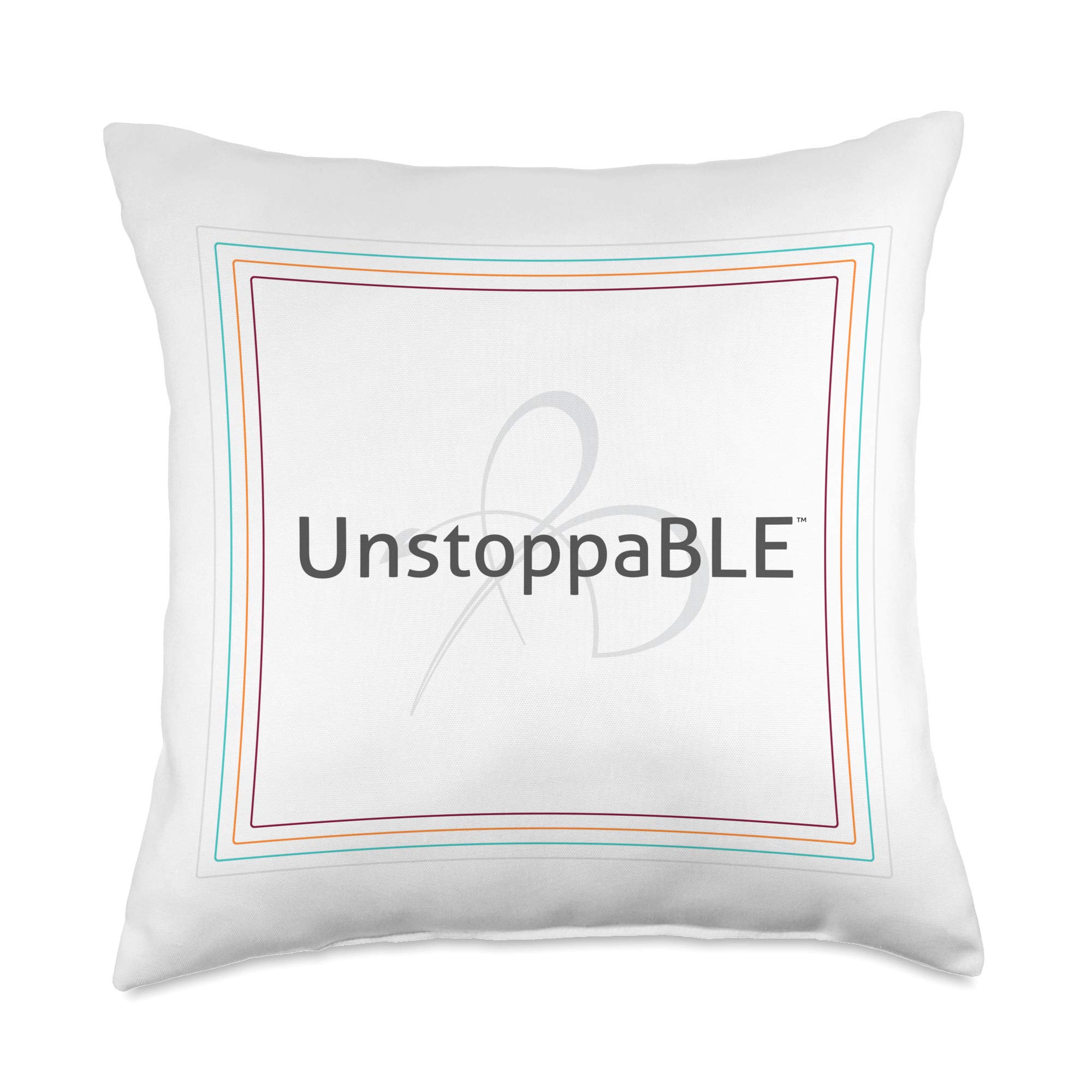 Unstoppable Square Throw Pillow - Soft Decorative Cushion for Sofa, Bed & Home Decor - Perfect for Living Room, Bedroom & Office