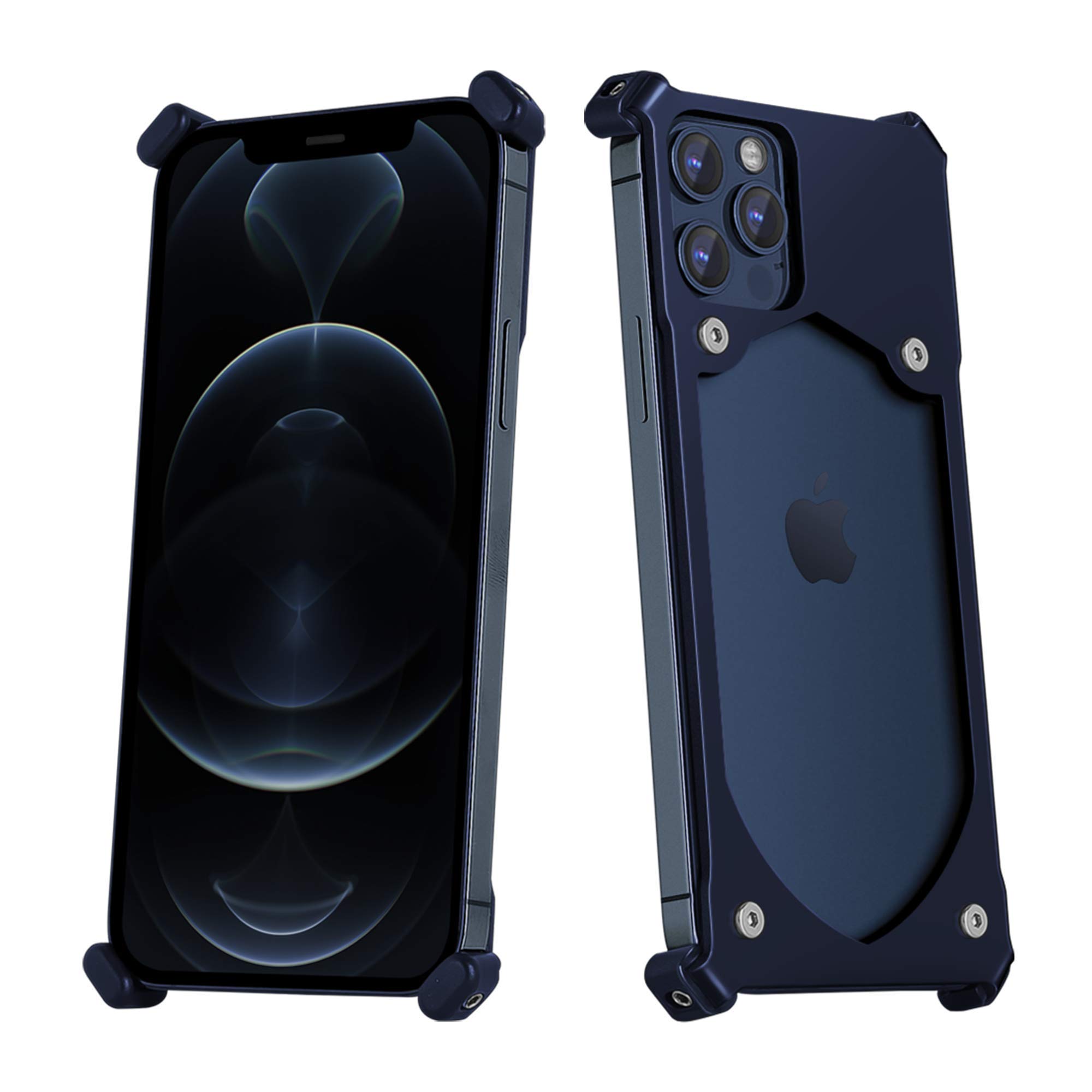 iPhone 11 Pro Max Titanium Metal Slim Battery Case - Military Drop Tested, Lightweight & Durable Protective Cover with Naked Feel - Compatible with iPhone 11 Pro Max (Navy Blue) | Perfect for Outdoor Adventures, Travel & Daily Protection