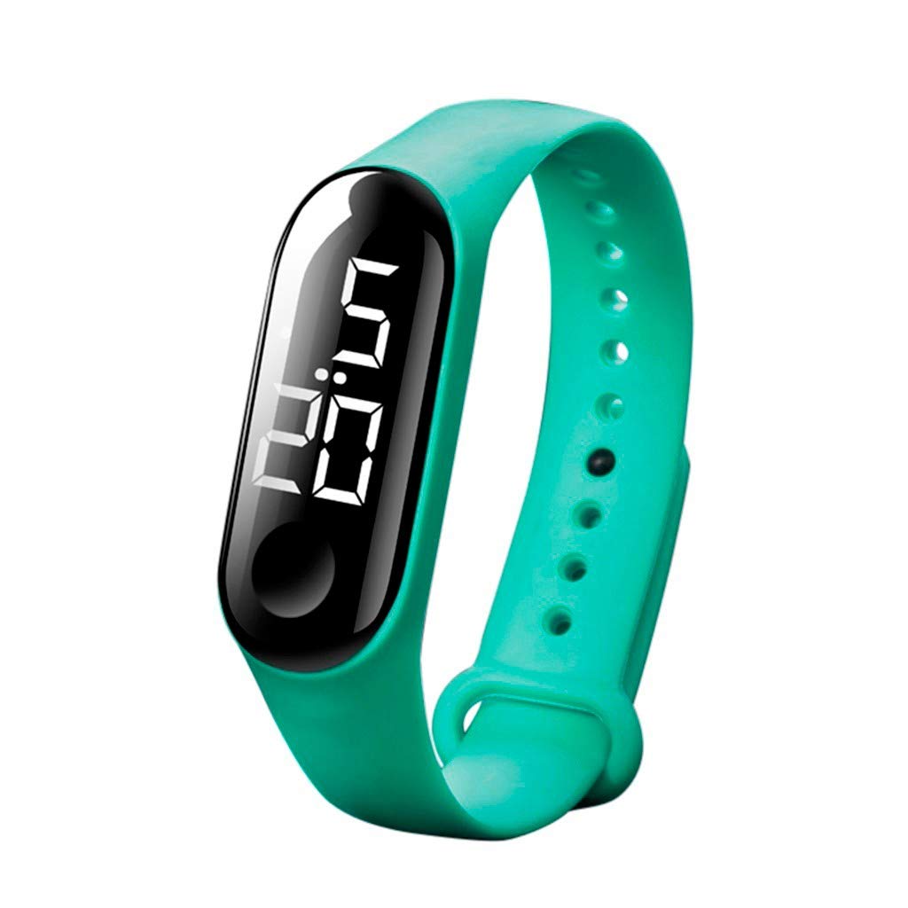 Waterproof LED Sports Watch for Men & Women - Digital Electronic Luminous Wristwatch with Heart Rate Sensor - Perfect for Running, Gym Workouts & Outdoor Activities