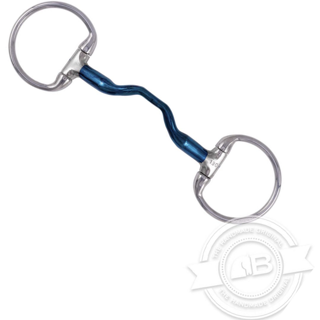 Bombers Eggbutt Happy Tongue Bit - Comfortable Horse Bit for Gentle Control - Perfect for Dressage, Trail Riding & Training