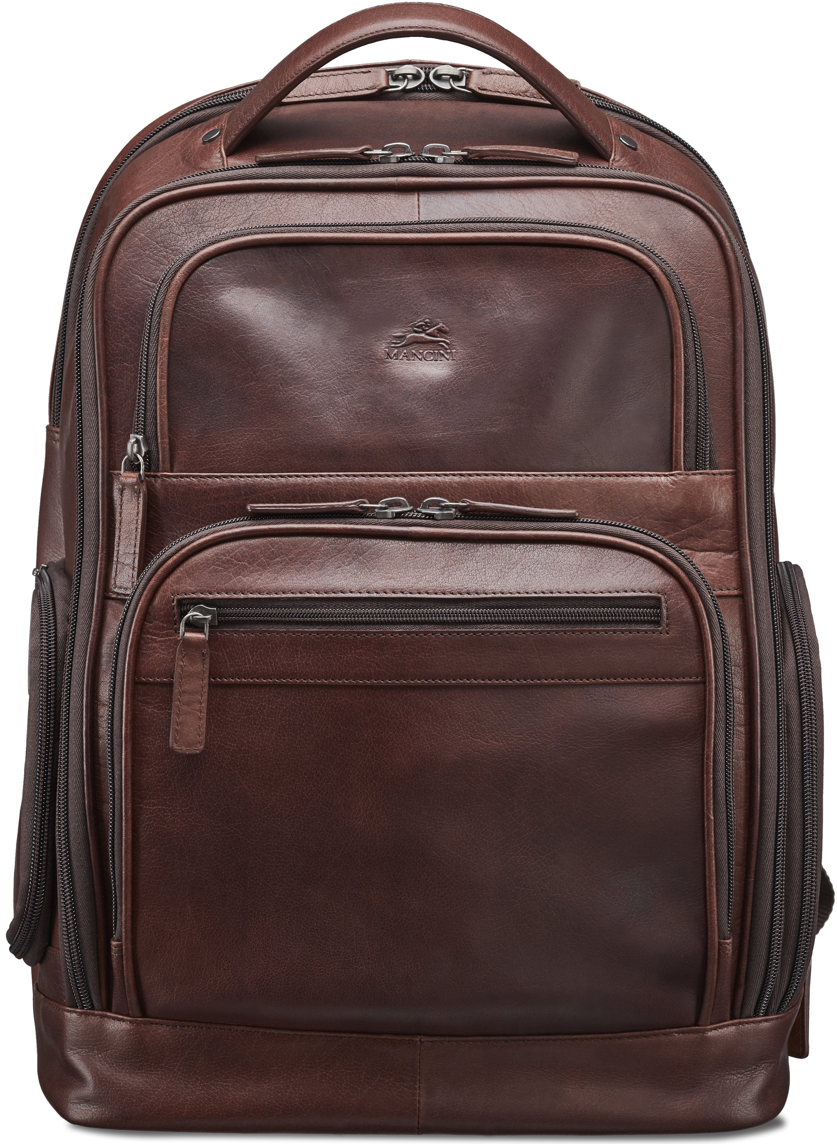 Mancini BUFFALO 15.6 Inch Laptop Backpack - Durable Waterproof Travel Backpack for Men & Women - Perfect for Work, School, College & Commuting