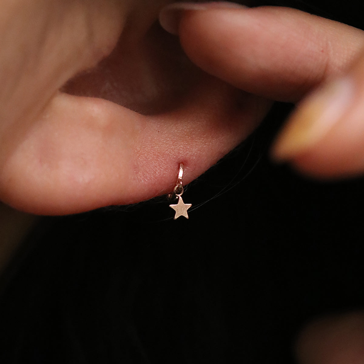 Star Charm Huggie Earrings - Dainty Gold Hoop Earrings for Women | Perfect for Everyday Wear, Date Night & Gift Giving