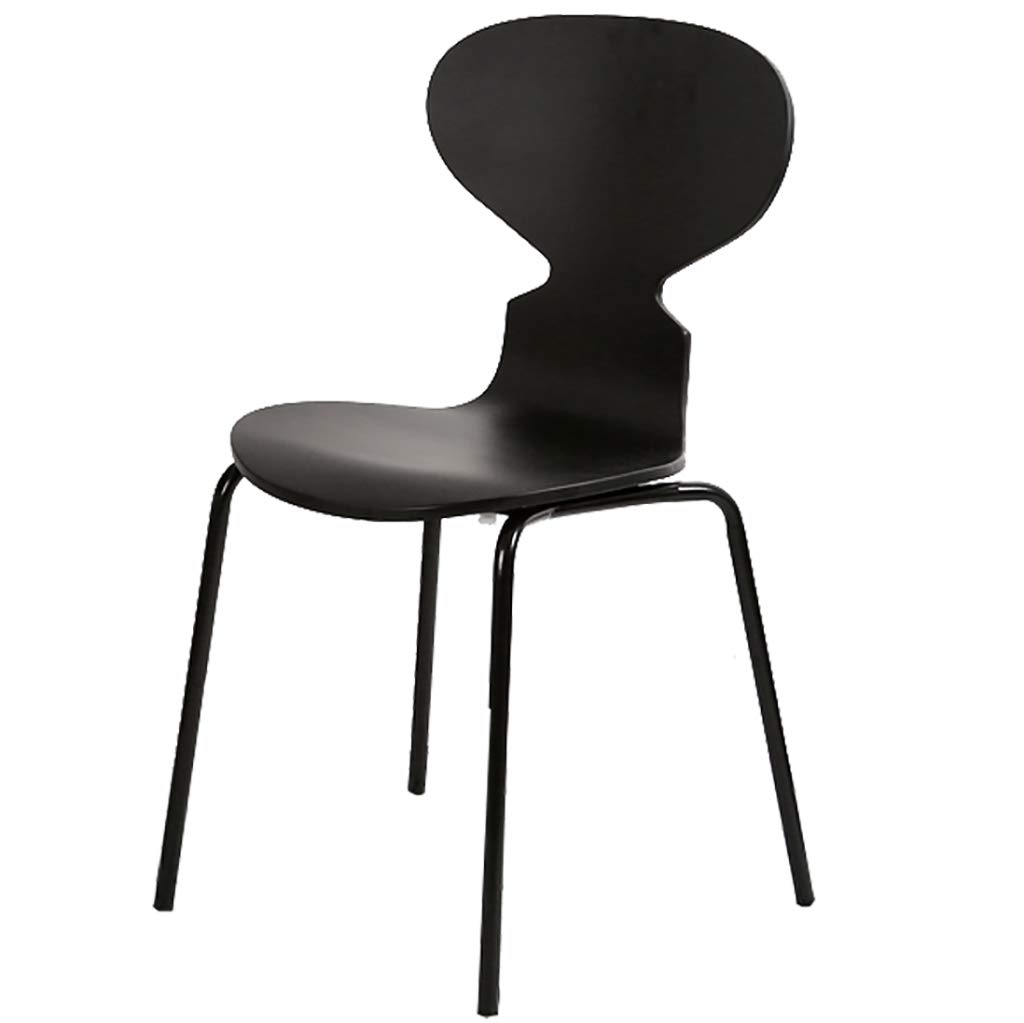 Ergonomic Ant Chair - Curved Wood Seat & Iron Legs for Restaurant, Office & Home