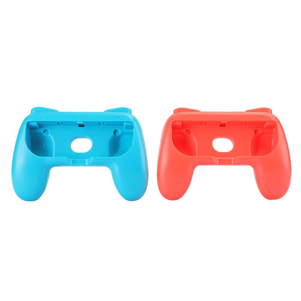 Kafuty-1 Anti-Slip Ergonomic Gaming Controller Grip Cover for Nintendo Switch Joy-Con (Red & Blue) - Enhanced Comfort for Long Gaming Sessions, Travel Protection, and Improved Gameplay Performance