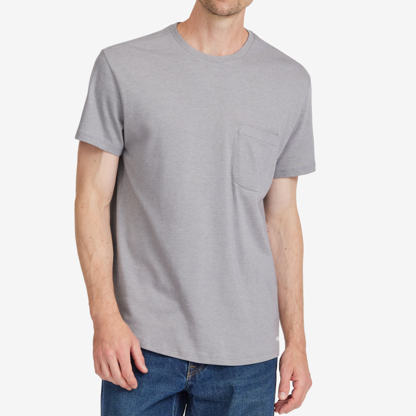 Premium Men's Soft Merino Wool T-Shirt - Medium Grey - Breathable & Odor-Resistant for Outdoor Activities & Travel