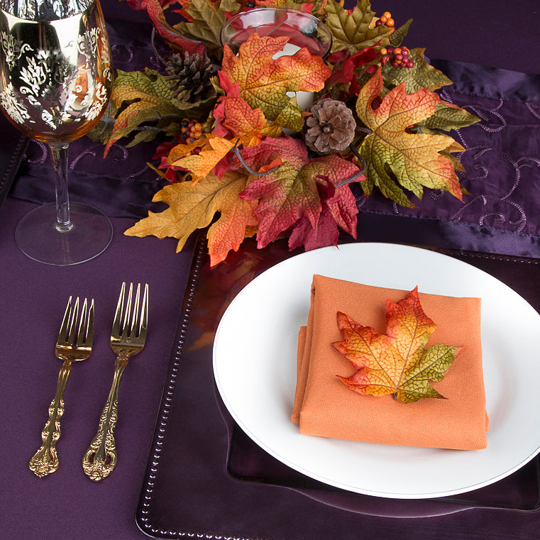 Premium 90x156 Inch Rectangular Polyester Tablecloth - Eggplant/Plum Color, Wrinkle & Stain Resistant for Dining, Parties & Events