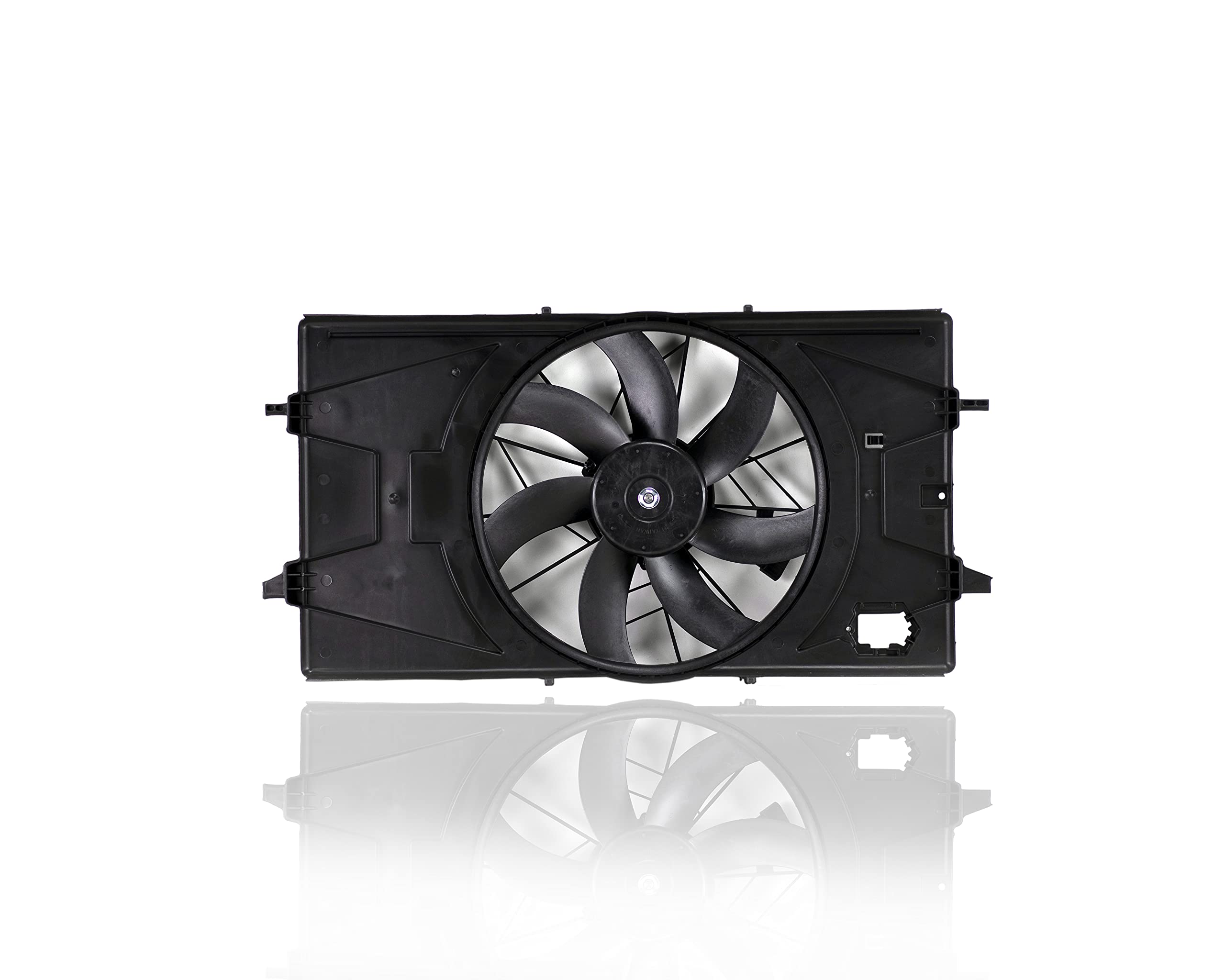GM3115207 Compatible Dual Radiator & Condenser Fan Assembly Replacement for 2005-2007 Saturn Ion Coupe/Sedan 2.2L 2.4L - Direct Cooling System Upgrade - Perfect for Summer Driving & Engine Overheat Protection