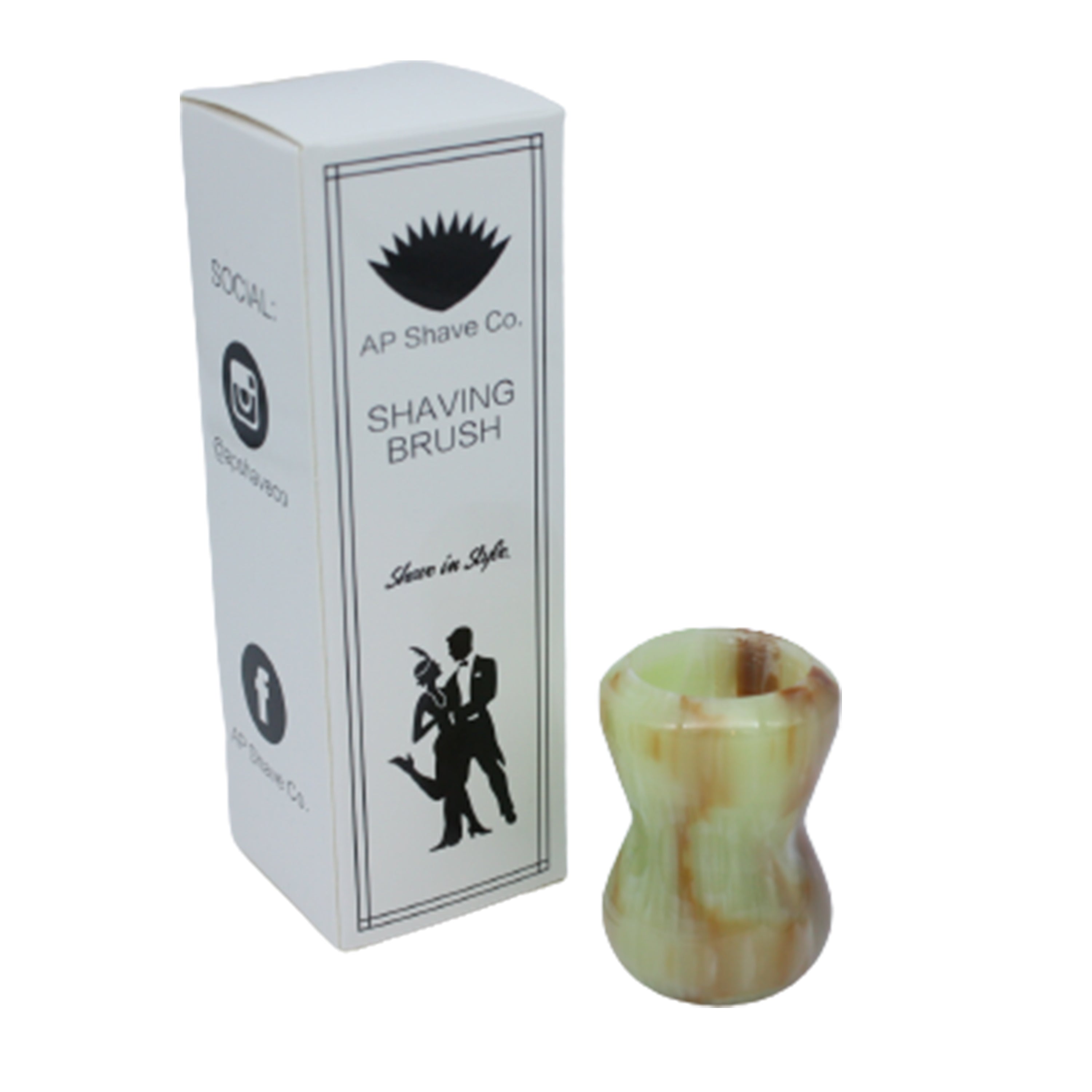 Premium Jade Handcrafted Shaving Brush Handle - Fits 24mm & 26mm Knots - Luxury Wet Shaving & Grooming Gift for Men - Perfect for Traditional Barber Shaves & Home Spa Relaxation