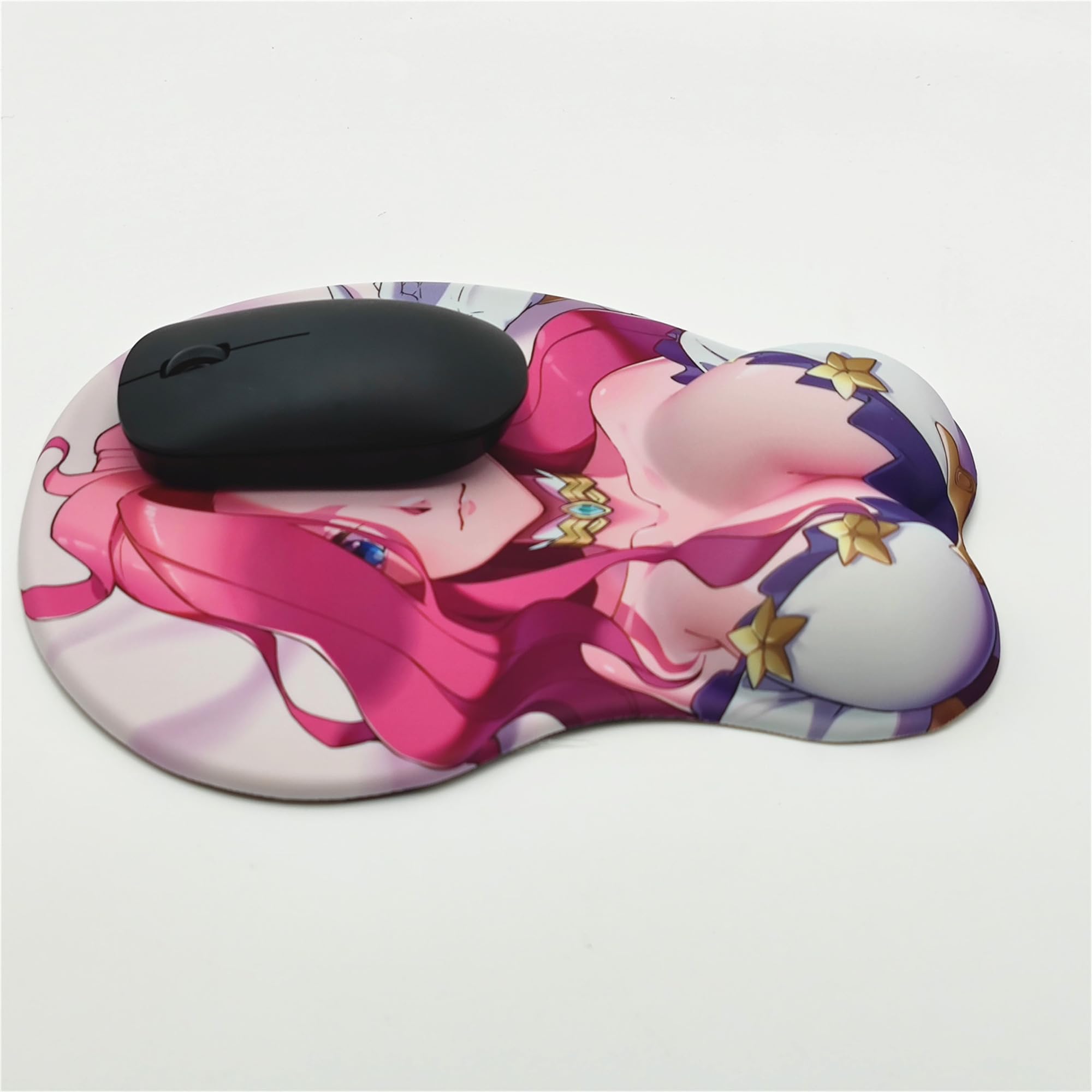 3D Anime Mouse Pad with Wrist Rest - Seraphine Gaming Mousepad with 2-Way Skin (MP-Seraphine) - Ergonomic Support for PC, Laptop & Office Use - Perfect for Gamers & Anime Fans