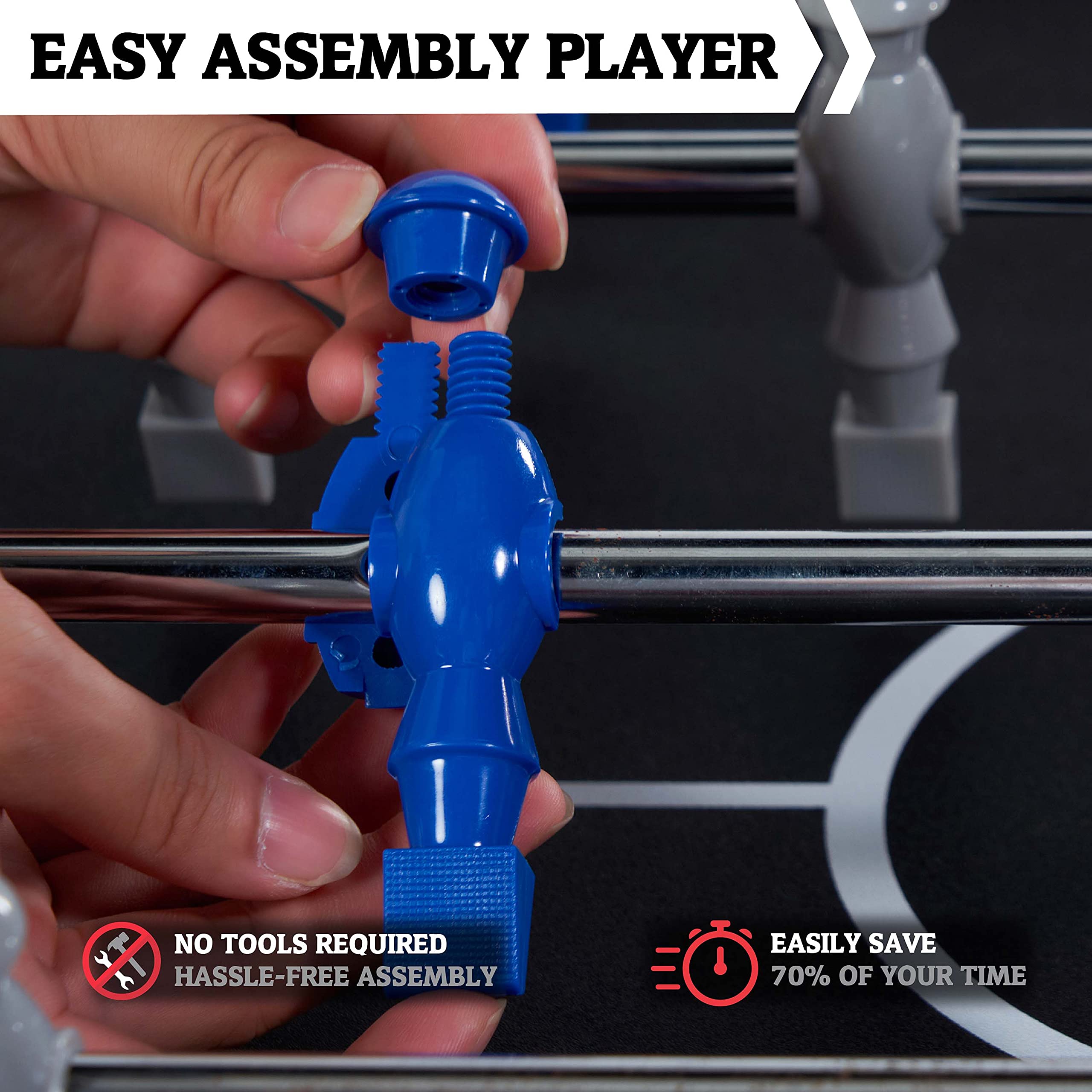 Durable & Stylish Hall of Games Foosball Table with Tabletop Balls - Multiple Design Options for Game Rooms, Bars & Recreation Areas - Best Indoor Sports Entertainment for Family Fun & Parties