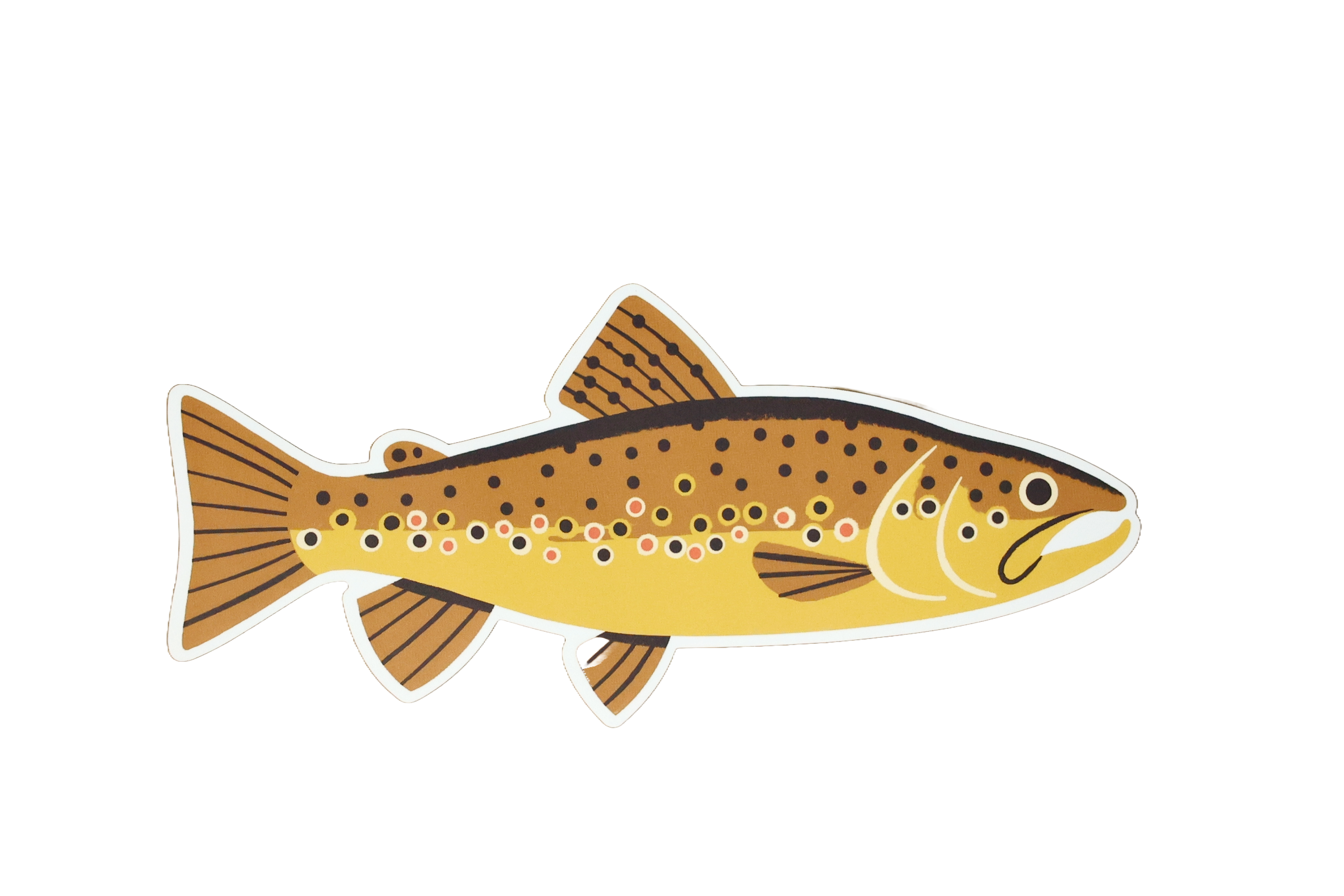 Native Trout Sticker - Waterproof Vinyl Decal for Fishing Gear, Coolers & Outdoor Equipment - Perfect for Anglers & Nature Lovers