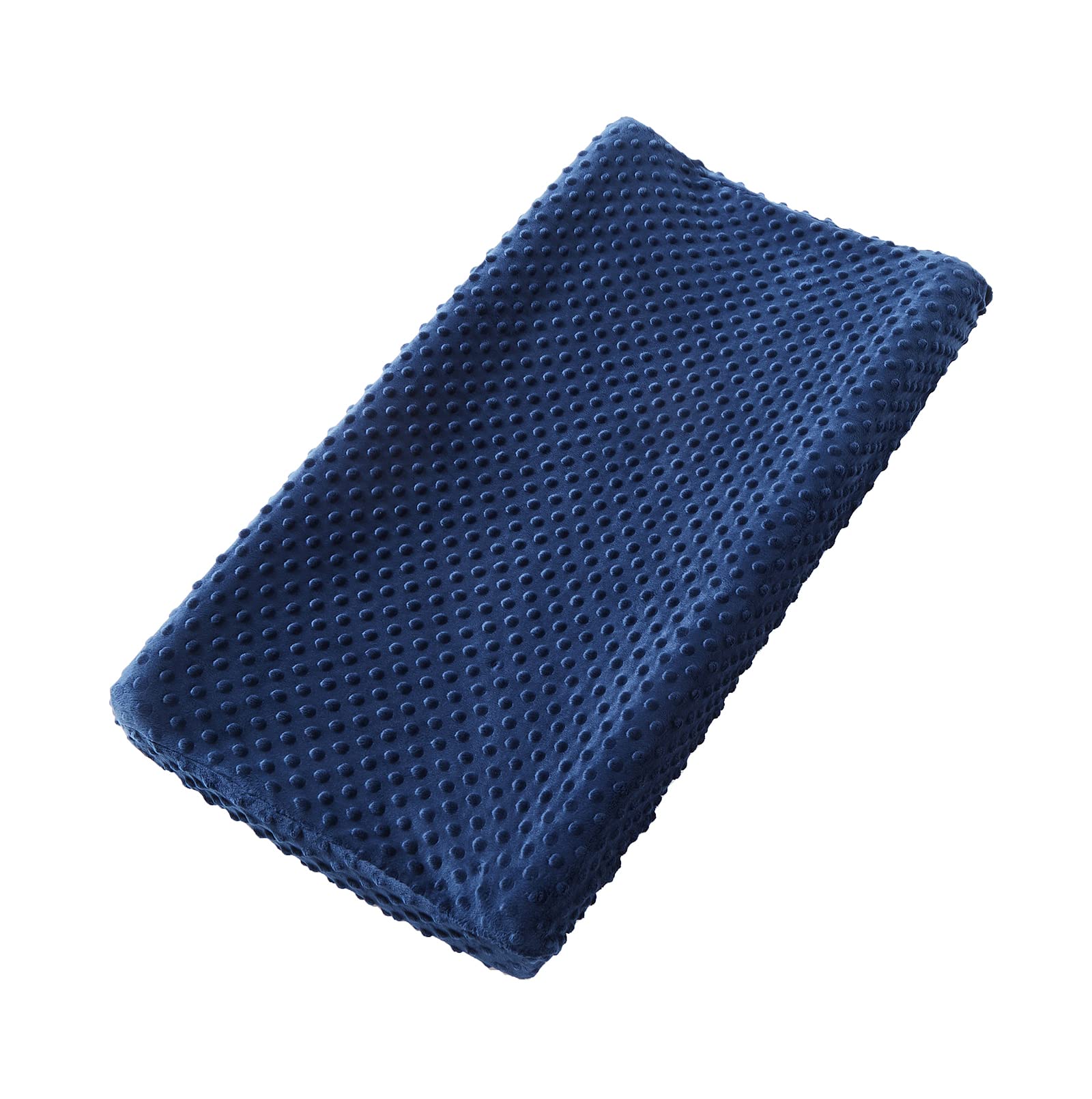 Premium Baby Changing Pad Cover - Ultra Soft Plush Dot Diaper Changing Table Cover for Boys & Girls - Safe & Comfortable 32x16 Inch (Estate Blue) - Perfect for Nursery, Daycare & Travel Use