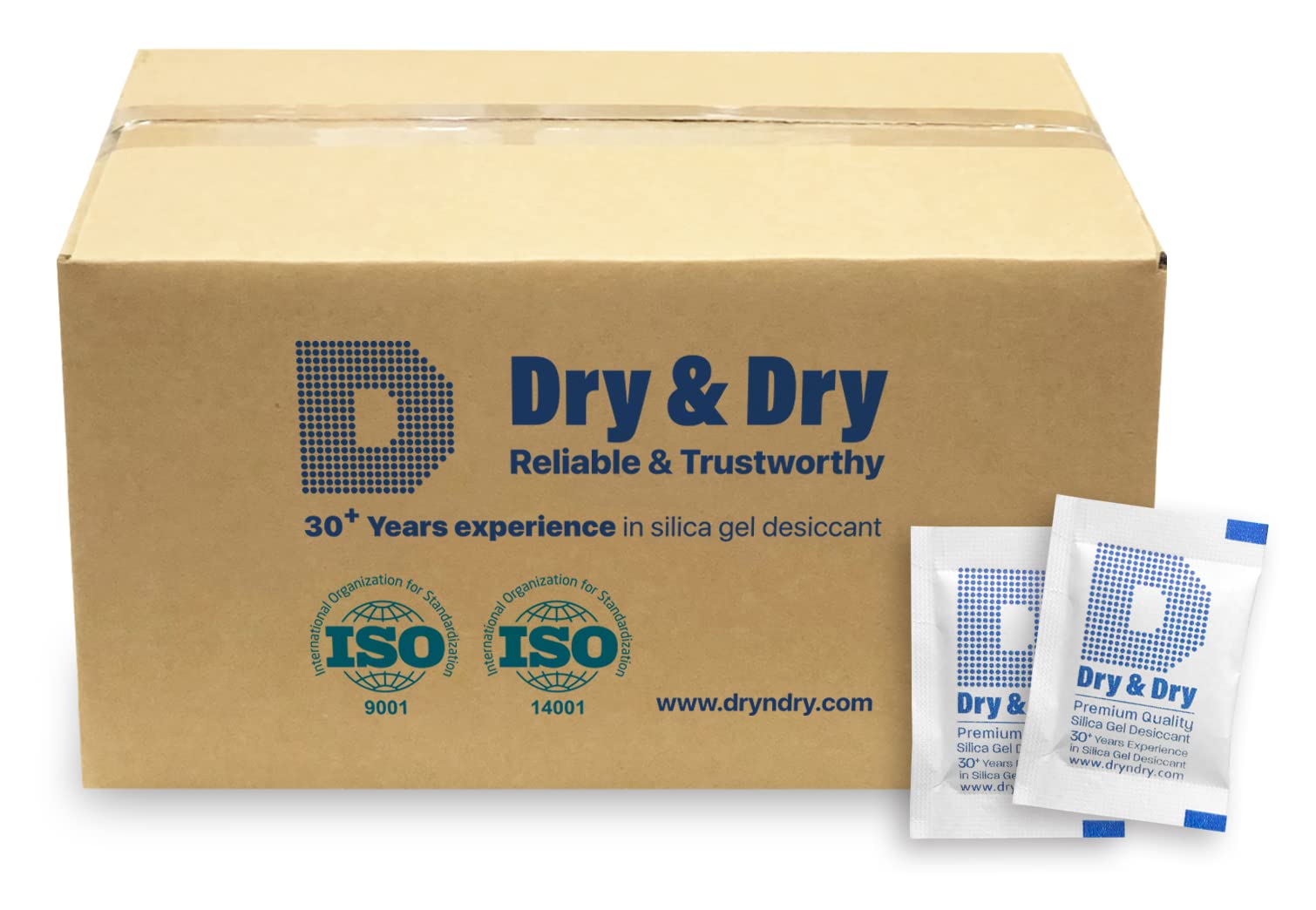 Dry & Dry 2 Gram [6000 Packets] Food Grade Silica Gel Desiccant Packs - Rechargeable Moisture Absorbers for Food Storage, Electronics, Documents & Closet Protection | Bulk Silica Gel Packets for Long-Term Preservation