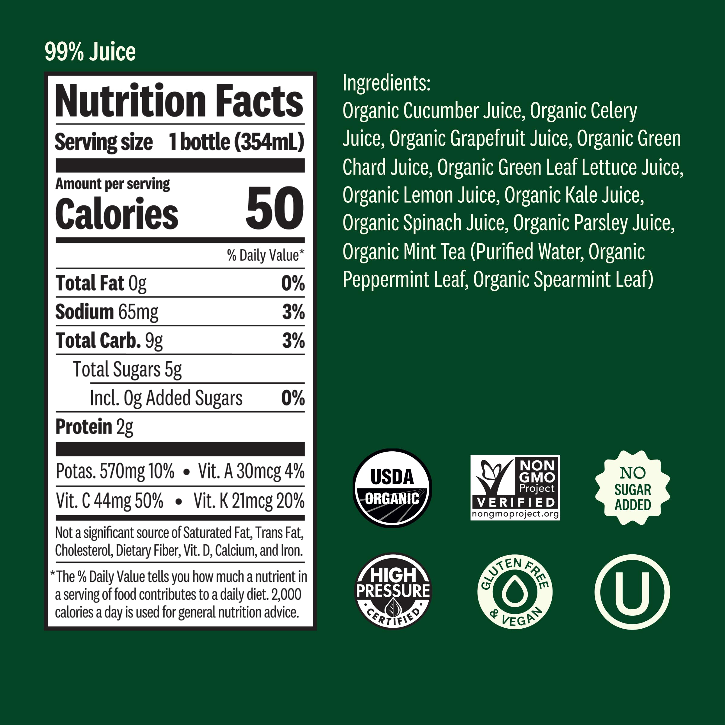 Organic Uber Greens Juice by Suja - Cold Pressed, 12 Fl Oz Bottle (Pack of 1) - Detox & Energy Boost for Active Lifestyles - Perfect for Post-Workout Recovery & Morning Wellness Routine