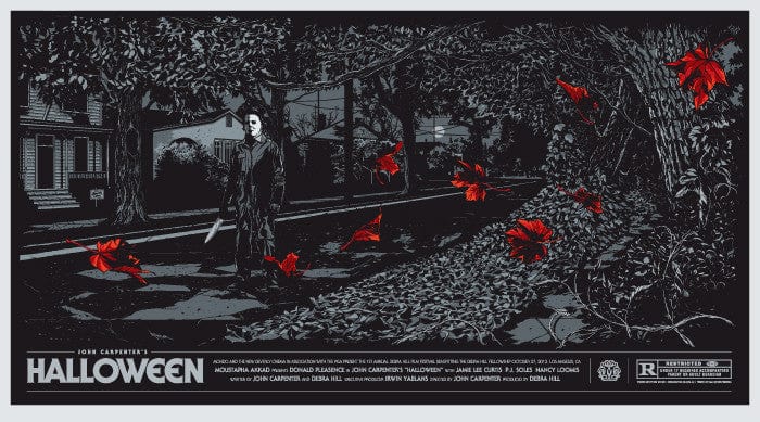 Ken Taylor Halloween Poster - Vintage Horror Art Print for Home Decor, Office & Halloween Party Decoration