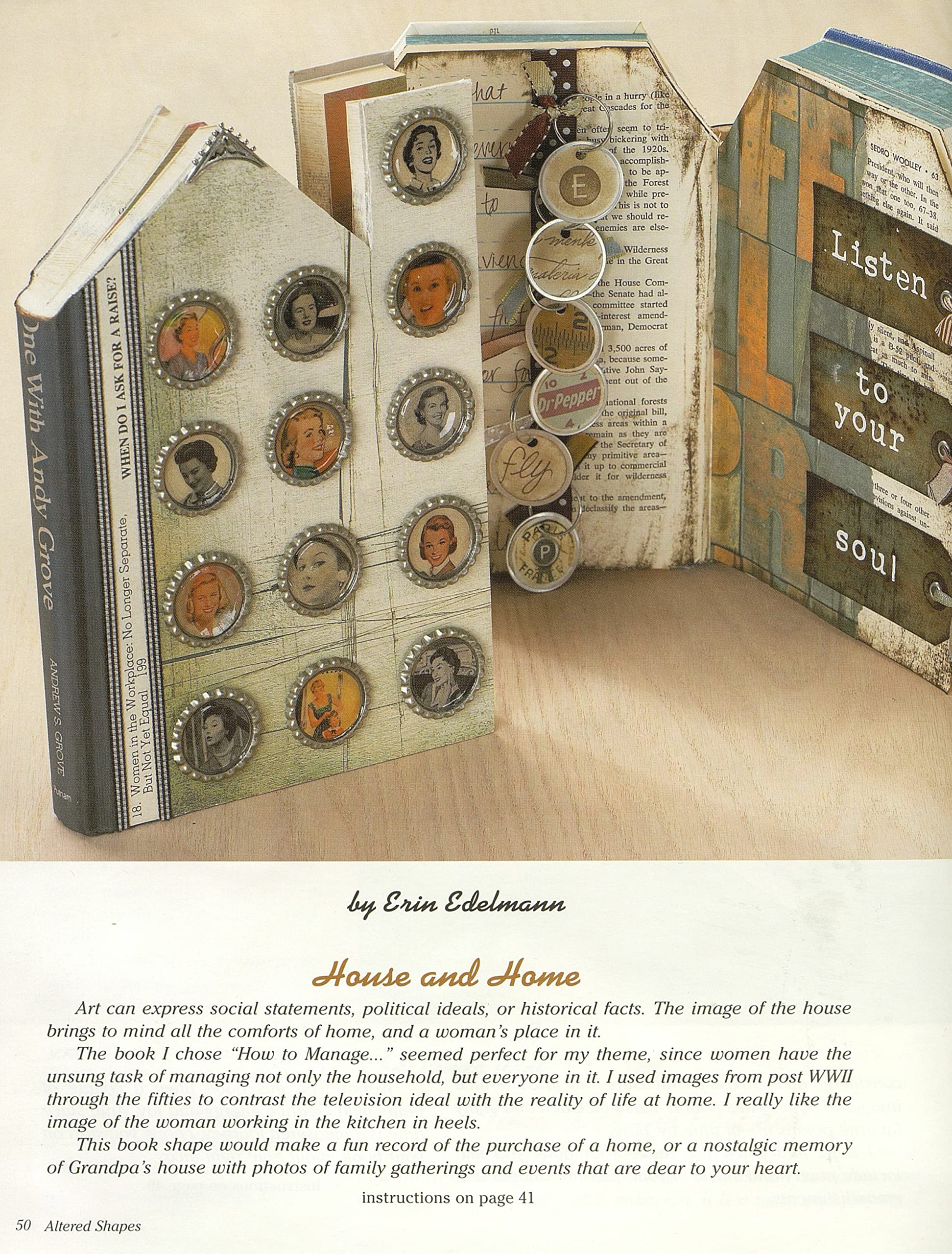 Unique Altered Books & Journals for Art, Scrapbooking & Mixed Media Projects - Creative DIY Altered Pages for Crafting, Journaling & Home Decor