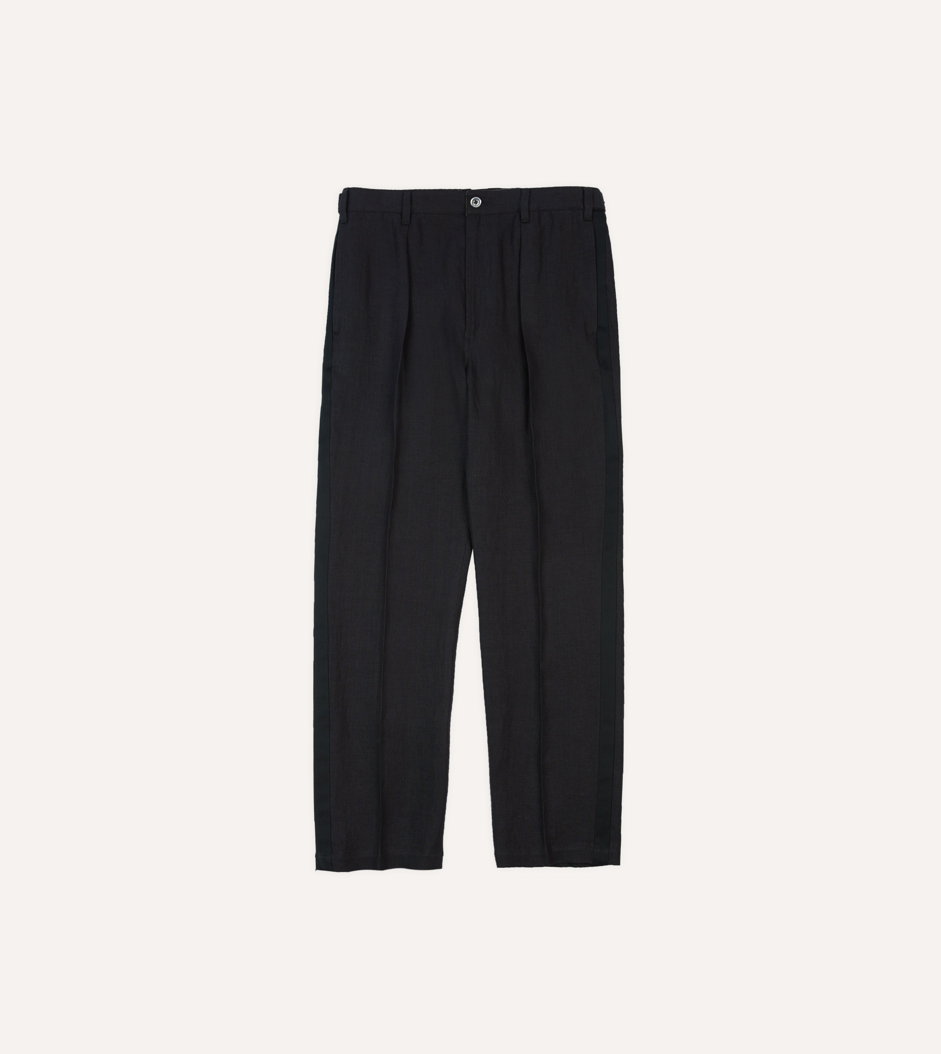 Black Linen Pants for Women - Comfortable Casual Dinner Trousers for Board Games Night, Party & Lounge Wear - Breathable & Stylish Summer Pants