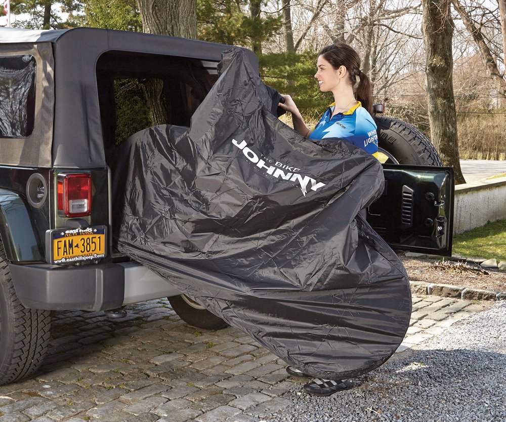 White Lightning Bike Johnny Bike Cover - Waterproof & UV Resistant Bicycle Cover for Outdoor Protection - Perfect for Garage, Travel & All Weather Use