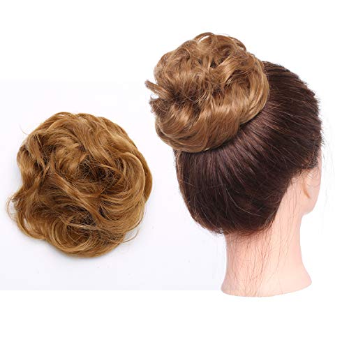 Messy Bun Hair Extension for Curly Hair - Clip-in Updo Hairpiece for Women | Perfect for Weddings, Parties & Everyday Styling
