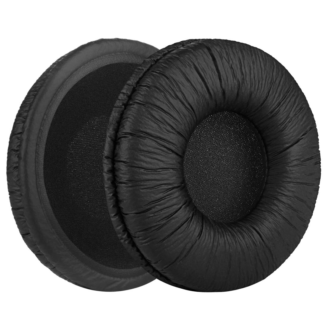Geekria QuickFit Leatherette Replacement Ear Pads for Sony MDR-V55 V500DJ Headphones - Comfortable Noise-Isolating Ear Cushions & Earpads for DJ, Studio, Gaming & Travel (Black)