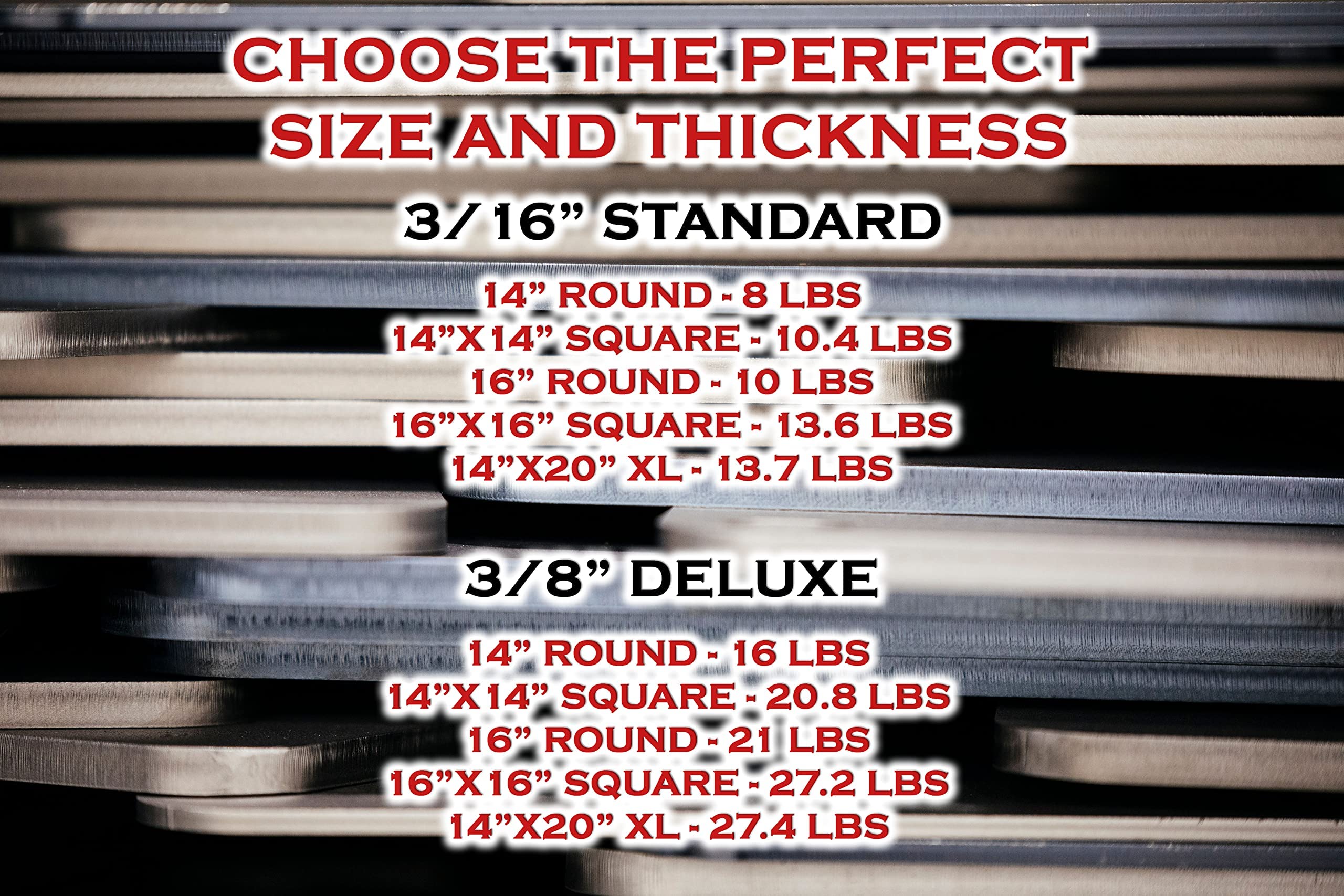 Premium Conductive Cooking Pizza Steel (3/8