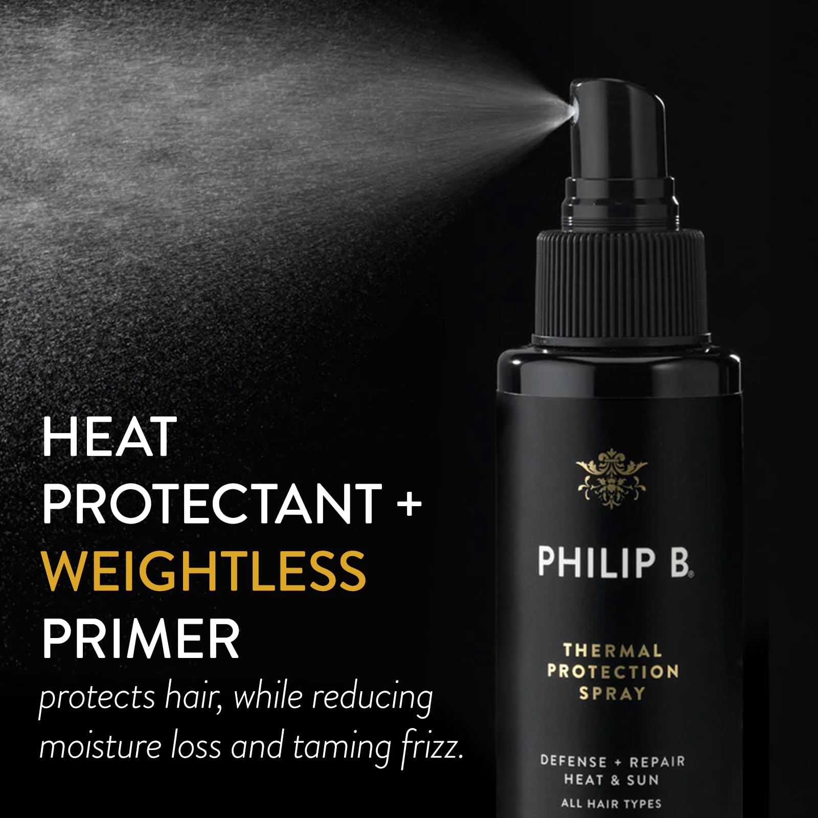 PHILIP B. Forever Shine Collection Full Size Kit - Shine Enhancing Shampoo, Conditioner & Heat Protectant Spray for Smooth, Glossy Hair | Salon-Quality Hair Care for Daily Use & Special Occasions