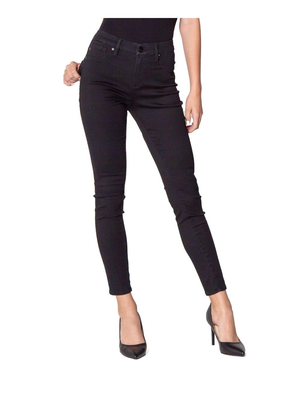 DEAR JOHN Black Staci Jeans - Women's High Waist Skinny Denim Pants (Style DPM30D182BLK) | Perfect for Casual Wear, Office & Night Out