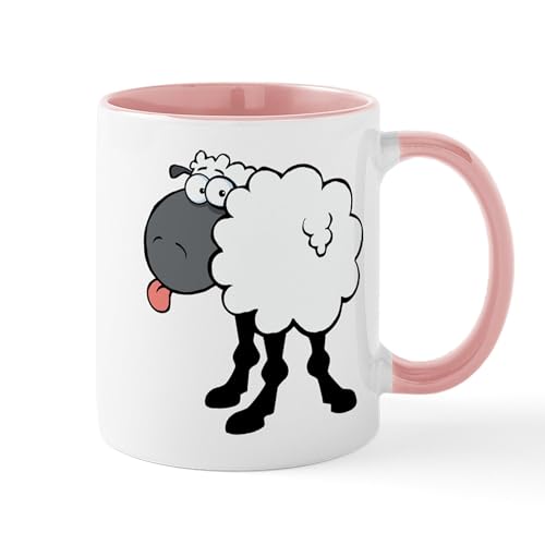 White/Pink Inside - Sheep Mug