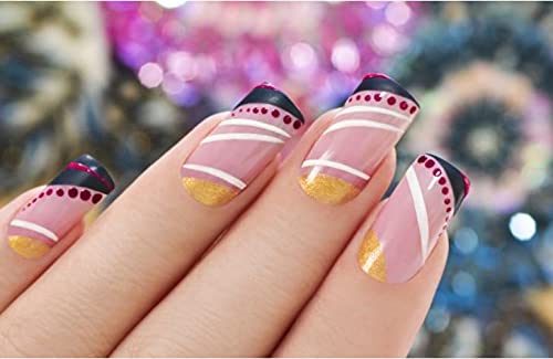 Sminakh 5-Piece Clear Nail Tips Organizer Box - Transposable Storage Case for False Nails & Acrylic Tips - Perfect for Salon, Travel & Home Nail Art Organization