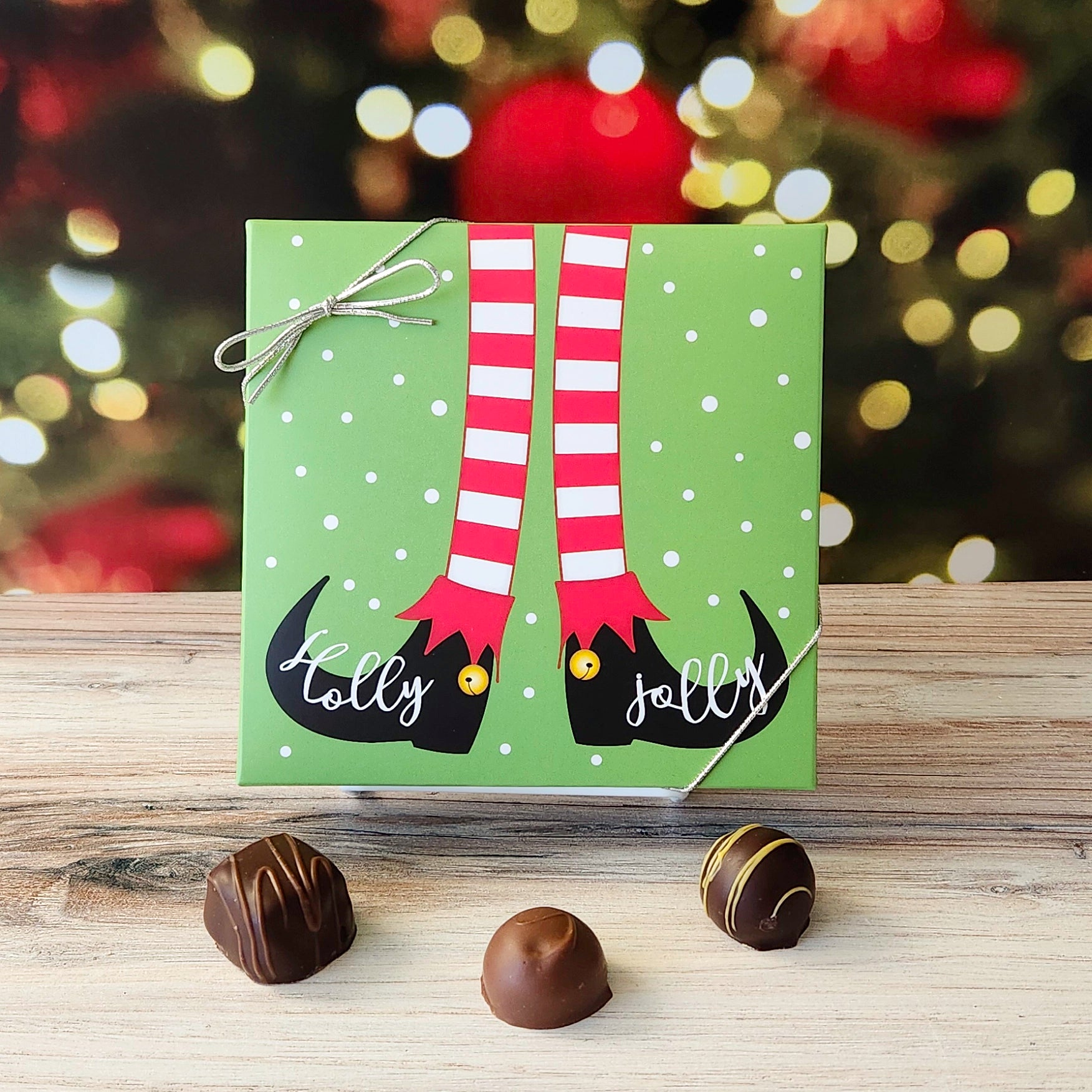 Festive Holly Jolly Elf Themed Gift Box - Christmas Party Favors, Holiday Decor & Stocking Stuffers - Perfect for Office Parties, Secret Santa & Family Gatherings