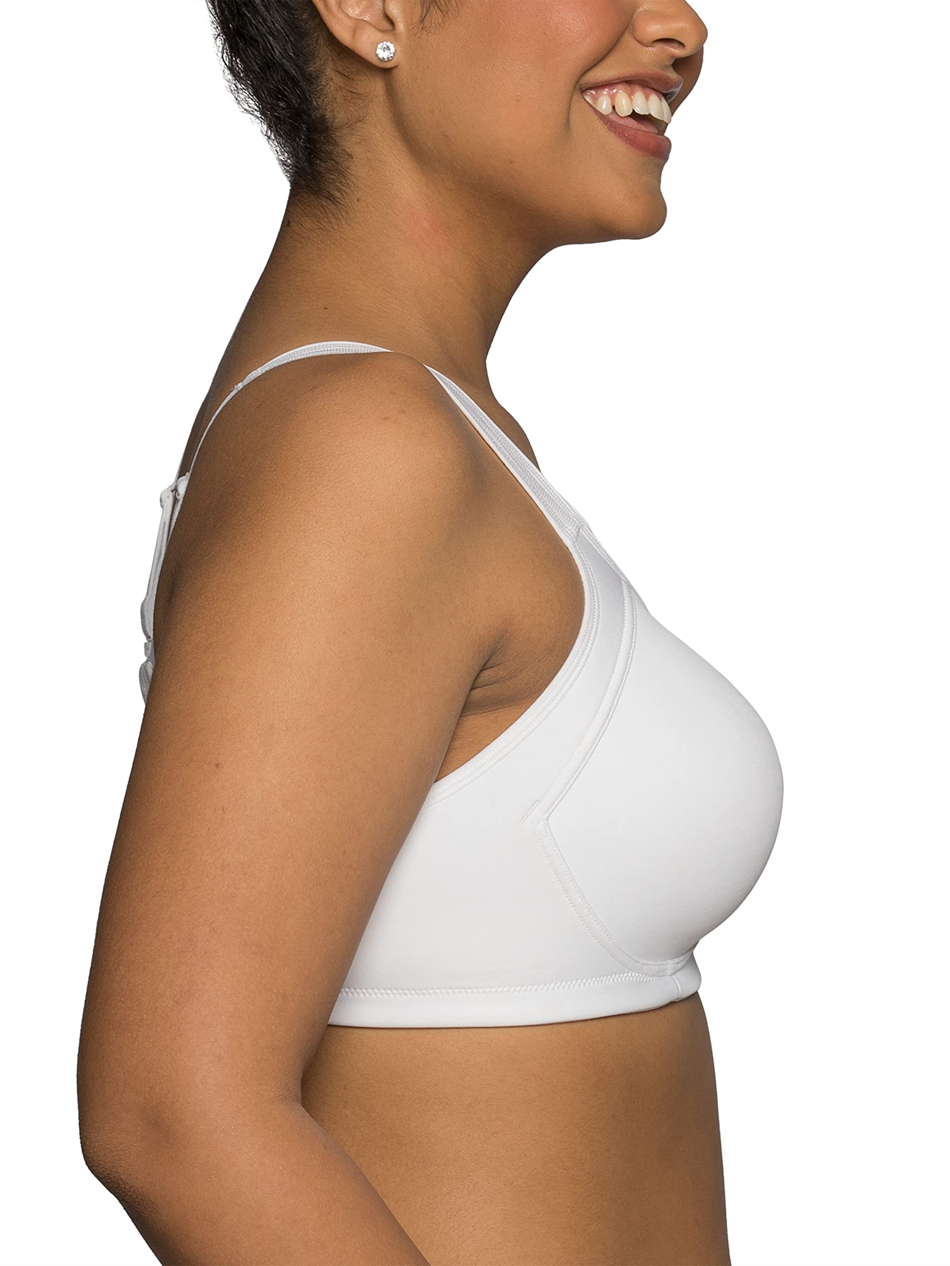 Vanity Fair Women's Medium Impact Sports Bra - Breathable, Moisture Wicking, Padded Cups up to DDD - Perfect for Running, Yoga & Gym Workouts